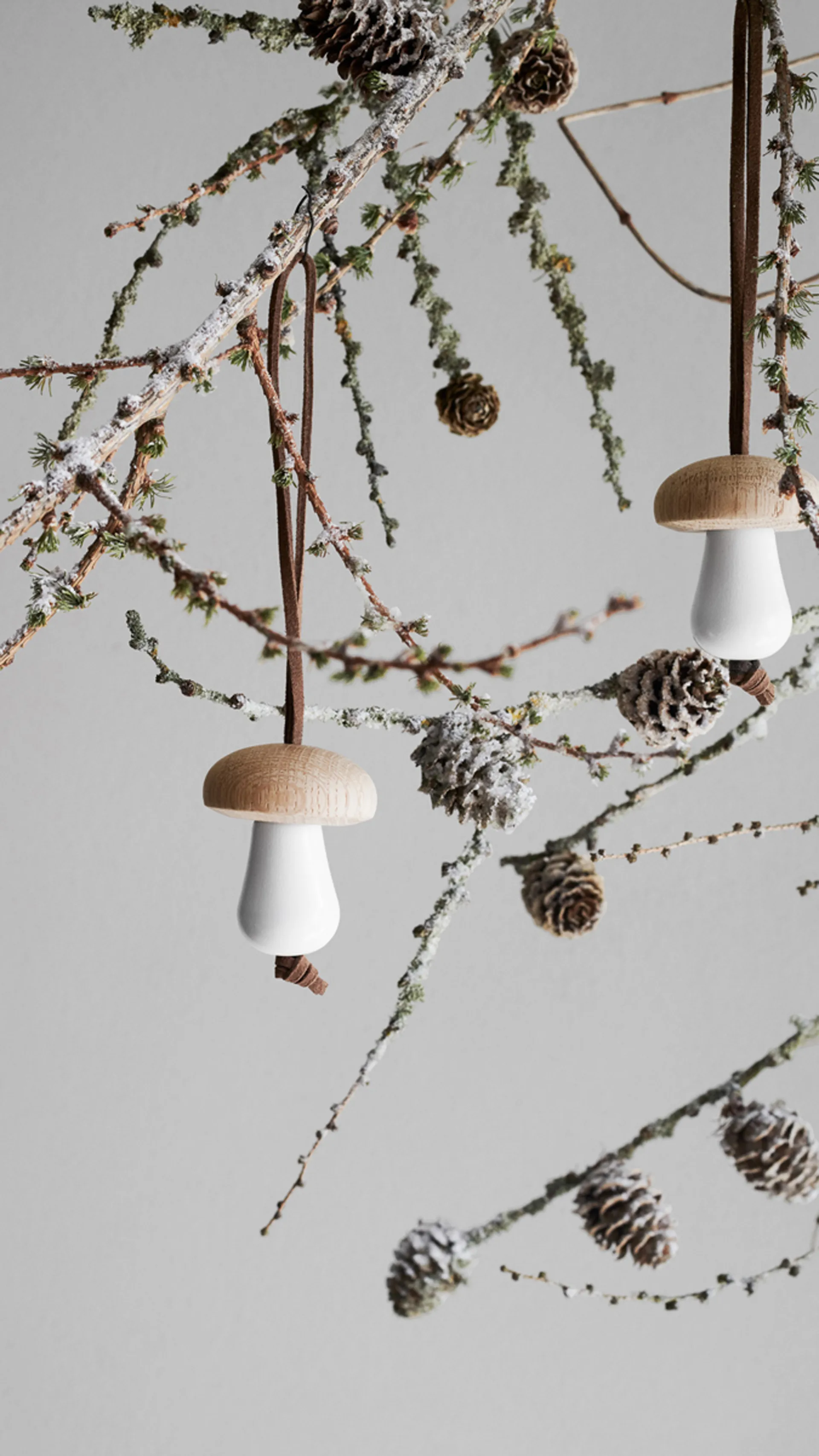 Statuina fungo Forest Tales, Ø 4,5 cm, Bianco Rosendahl