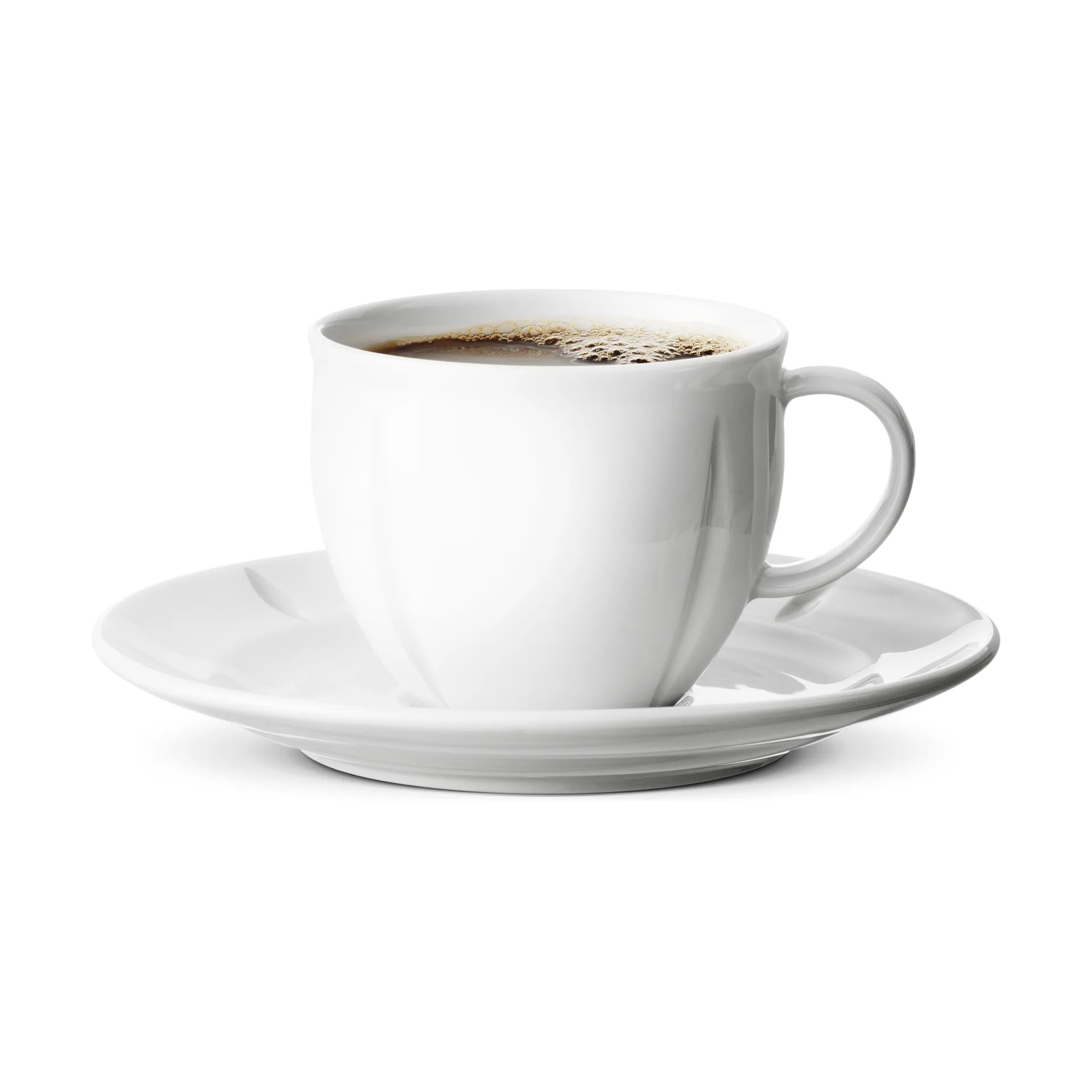 Tazza da caffè con piattino Grand Cru 28 cl, Bianco Rosendahl