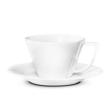 Tazza da tè Grand Cru con piattino - bianco - Rosendahl