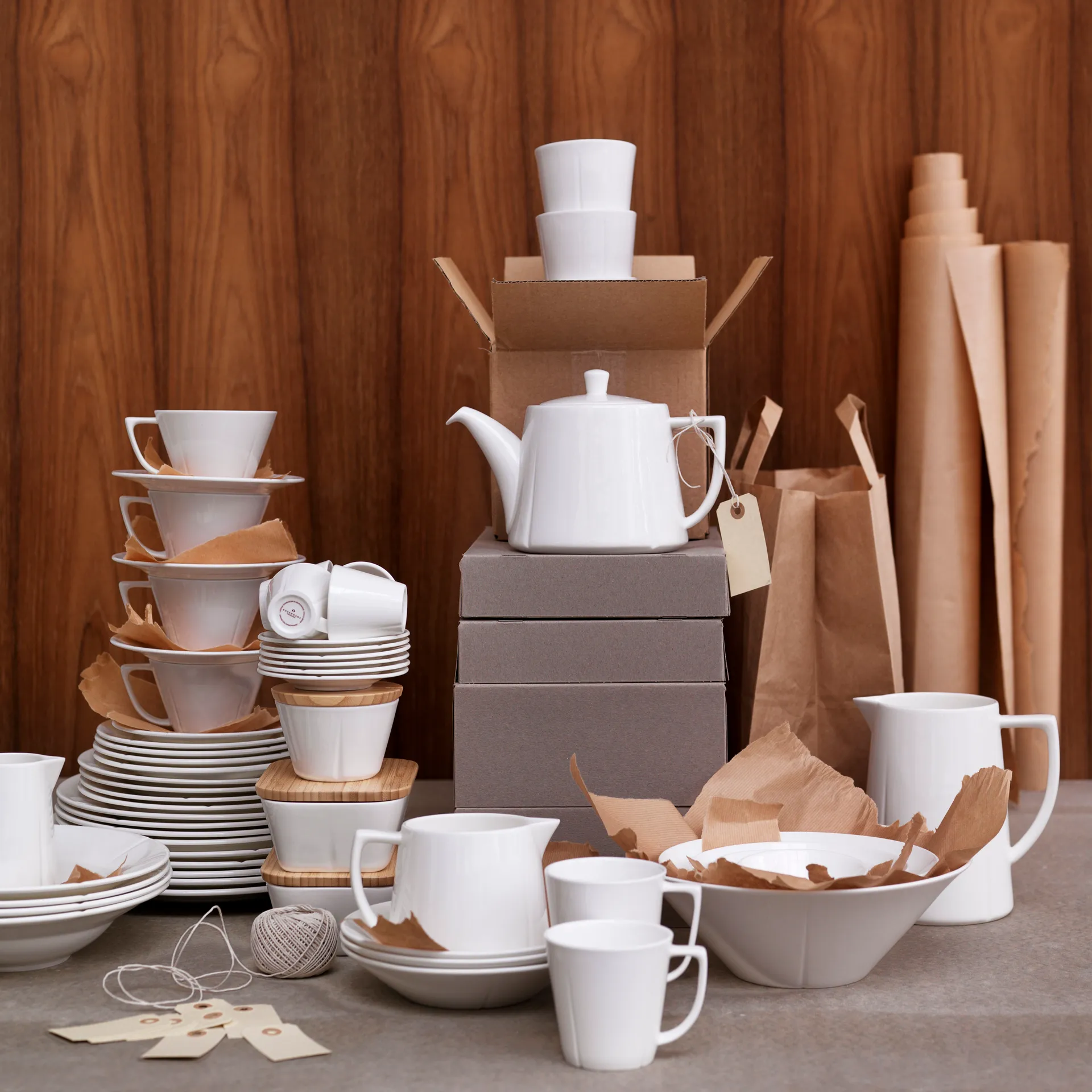 Tazza da tè Grand Cru con piattino, bianco Rosendahl