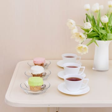 Tazza da tè Grand Cru con piattino - bianco - Rosendahl