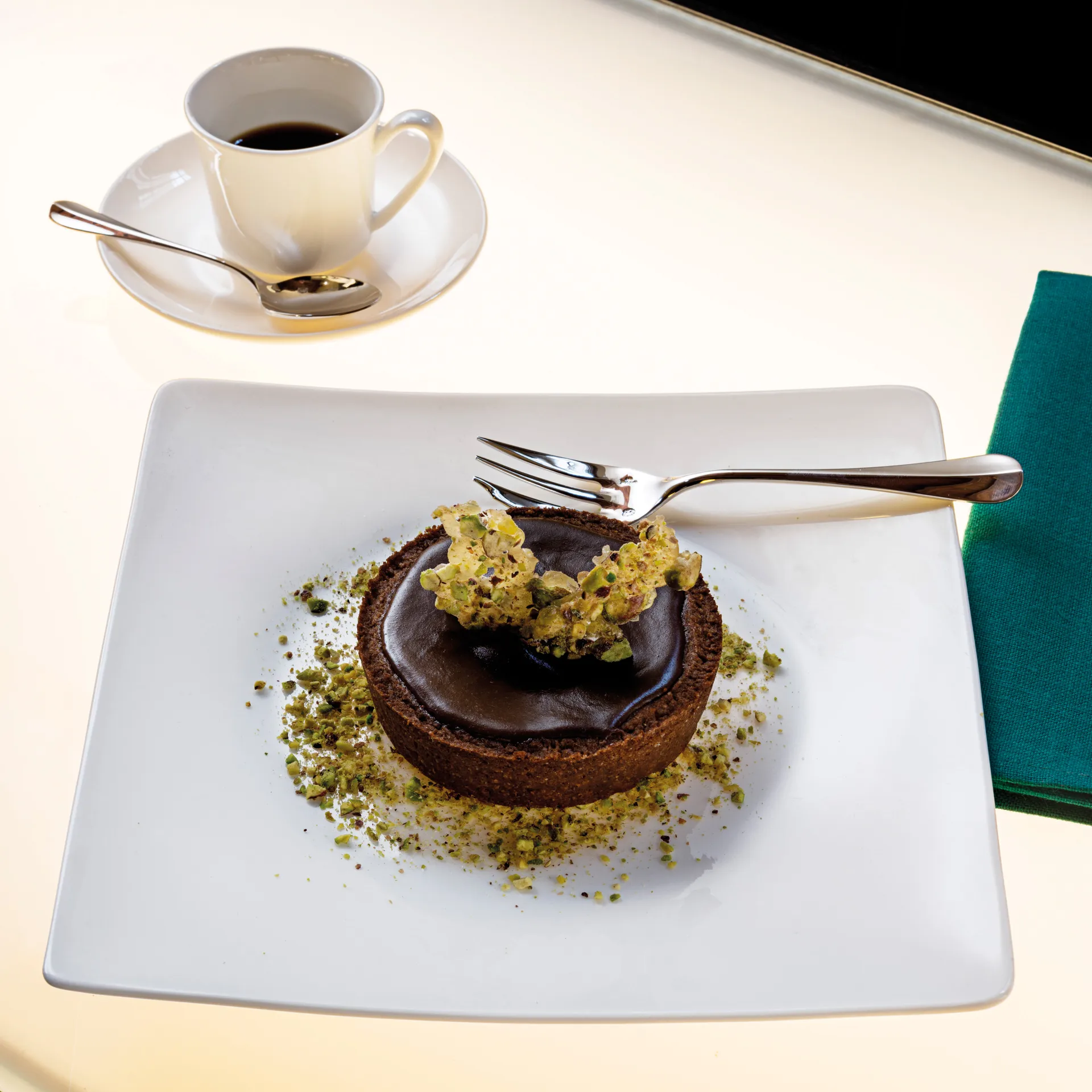 Piattino quadrato Jade 23 cm, Bianco Rosenthal