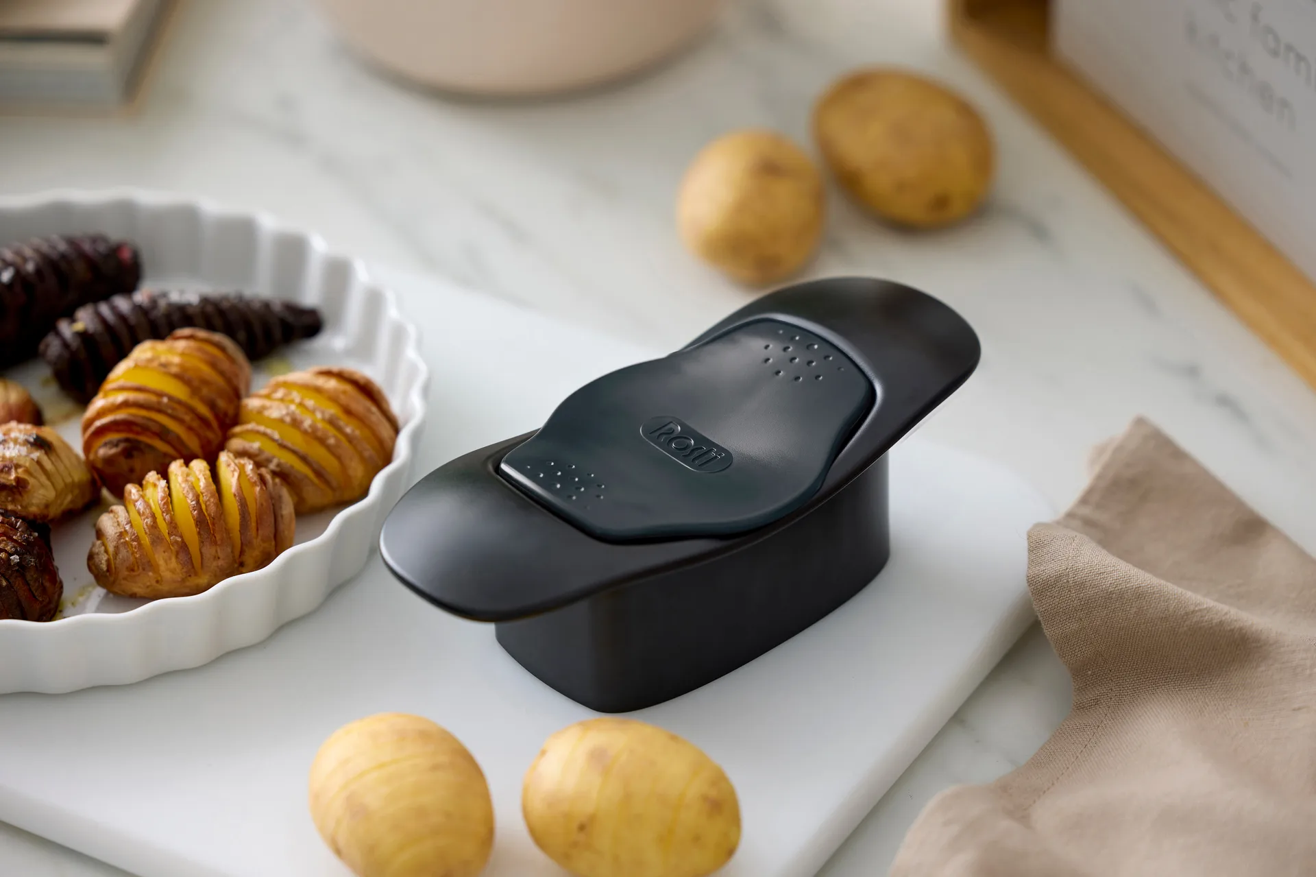 Affettatore Classic per hasselback, Nero Rosti