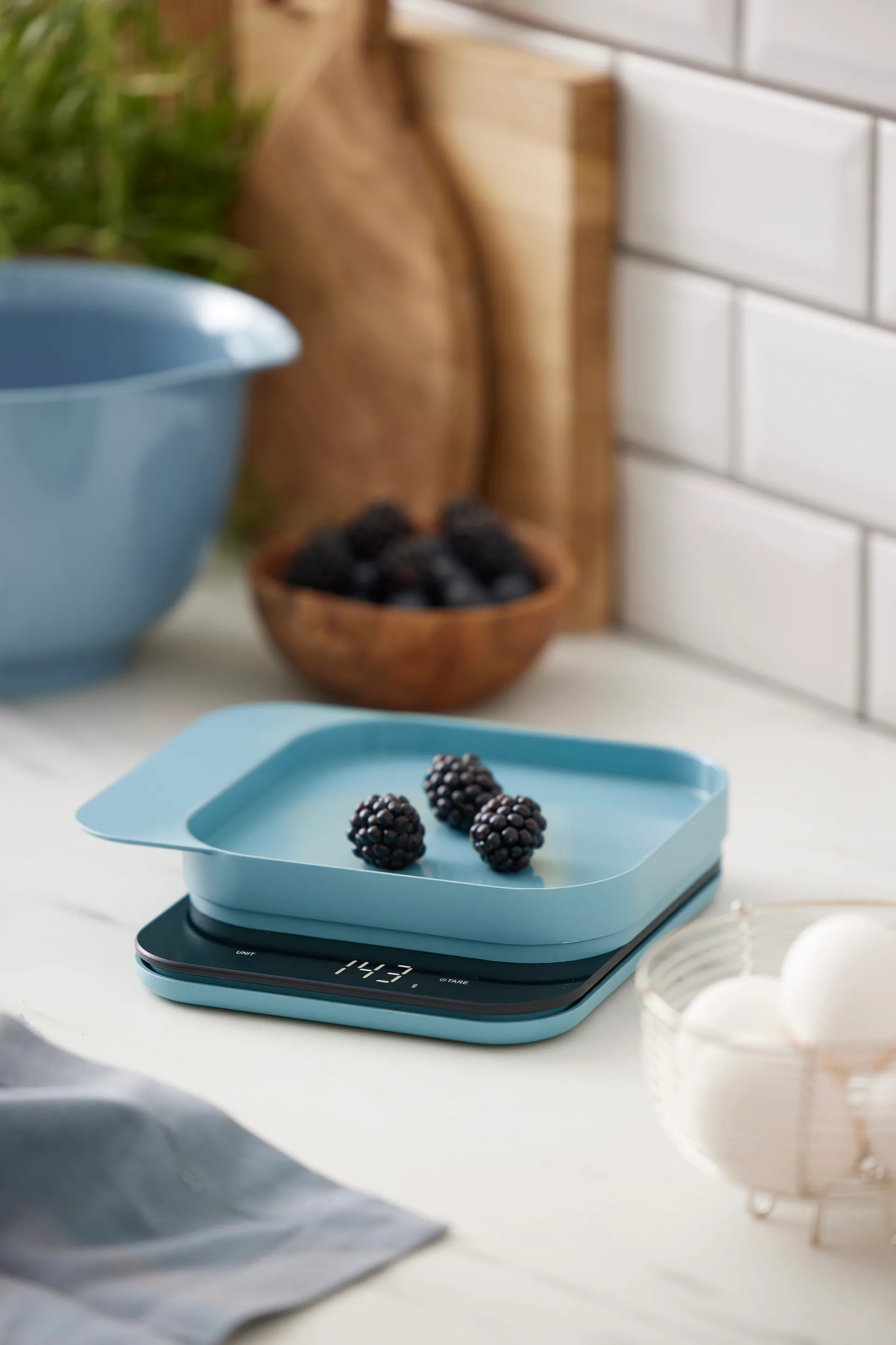 Bilancia da cucina Mensura, Dusty blue Rosti