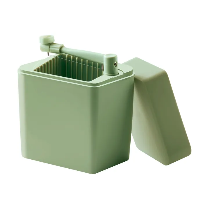 Cassetta per formaggi con tagliaformaggi Classic 16,5x10x19 cm - Misty green - Rosti