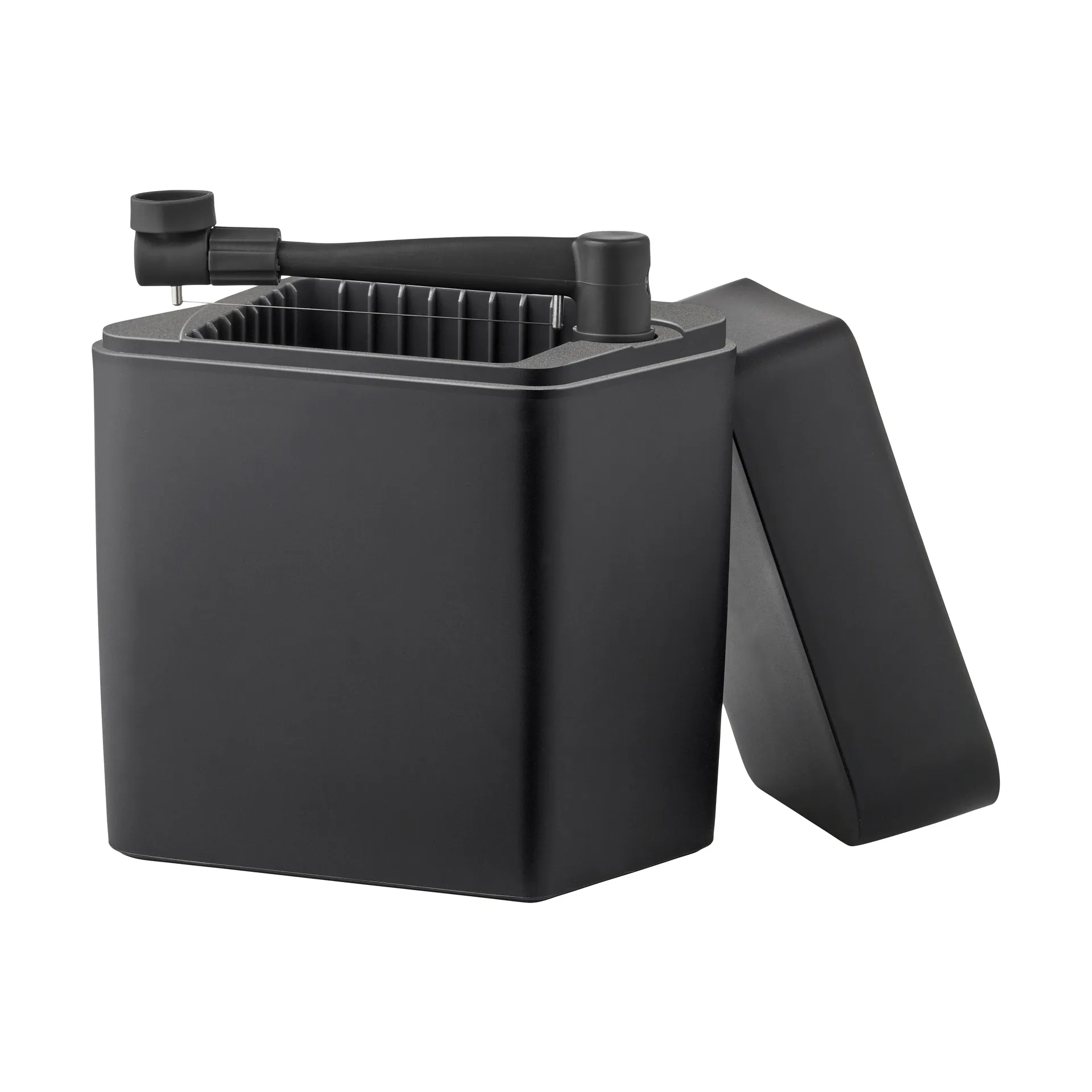 Cassetta per formaggi con tagliaformaggi Classic 16,5x10x19 cm, Nero Rosti