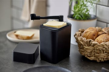 Cassetta per formaggi con tagliaformaggi Classic 16,5x10x19 cm - Nero - Rosti
