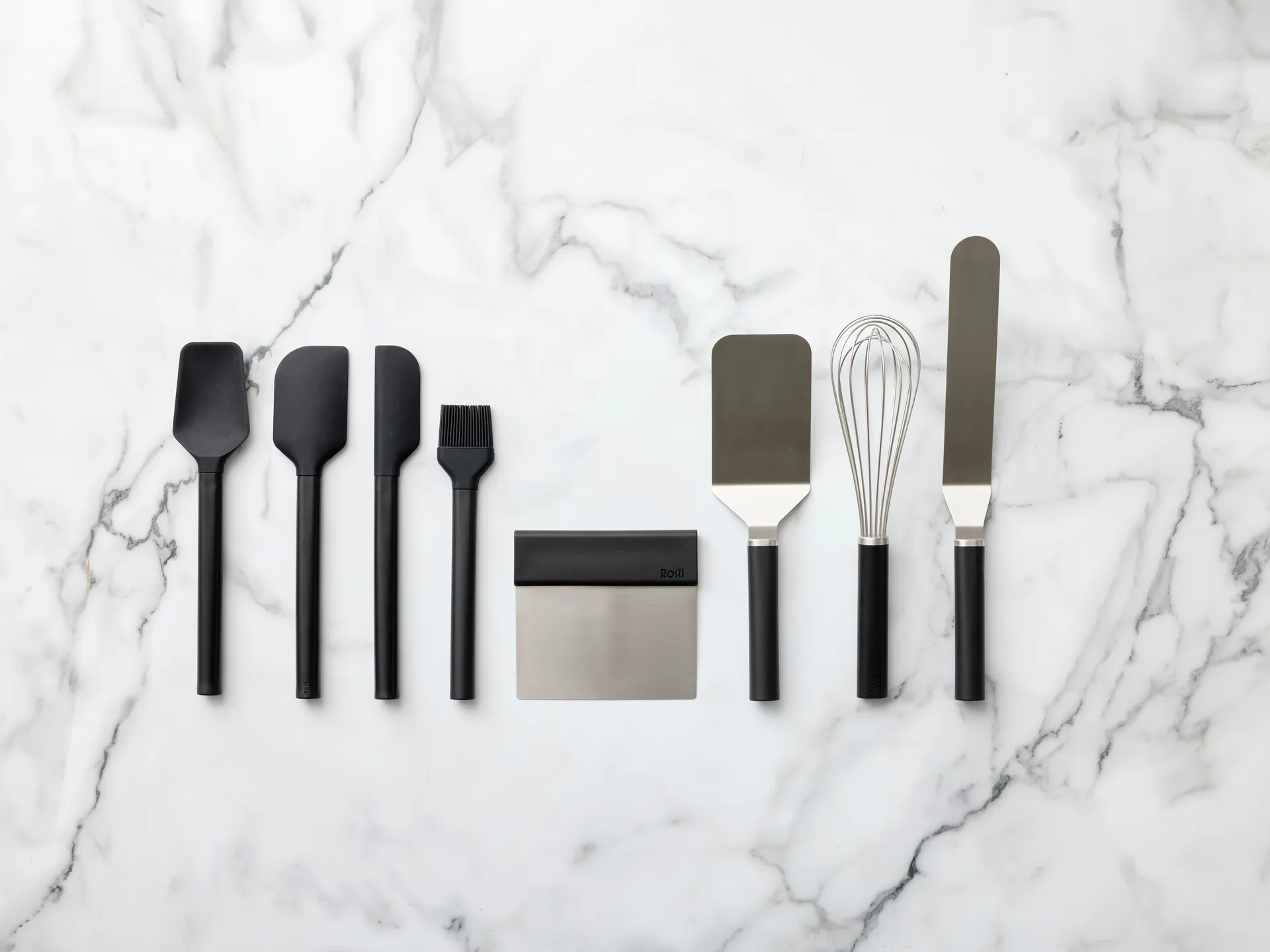 Frusta a palloncino Emma in acciaio 27 cm, Nero Rosti