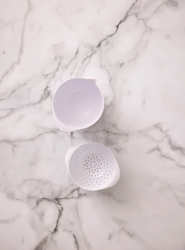 NEW Margrethe ciotola con colapasta - Bianco, 1,5 litri - Rosti
