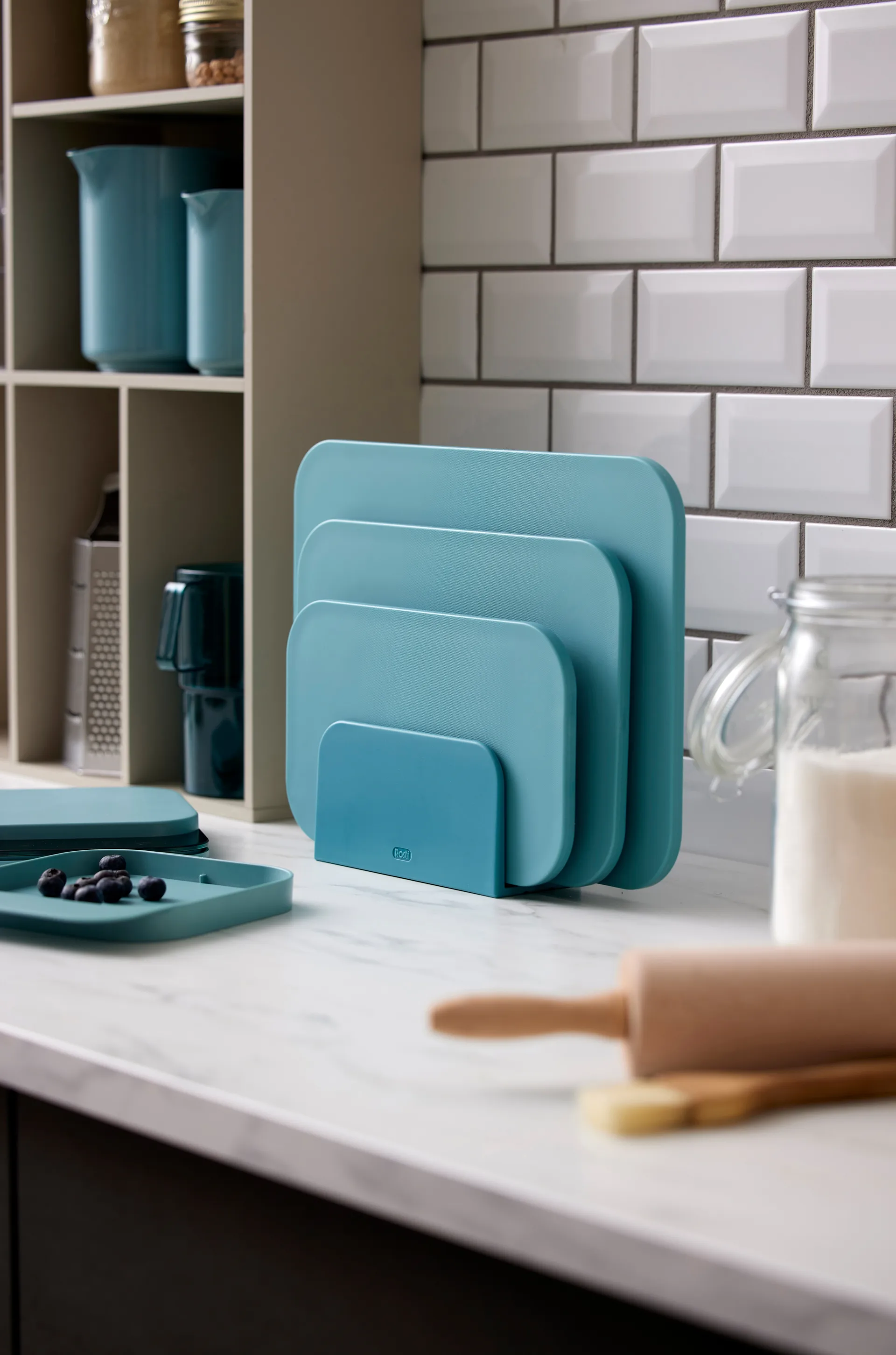 Set da 3 di taglieri con manico Choptima, Nordic green Rosti