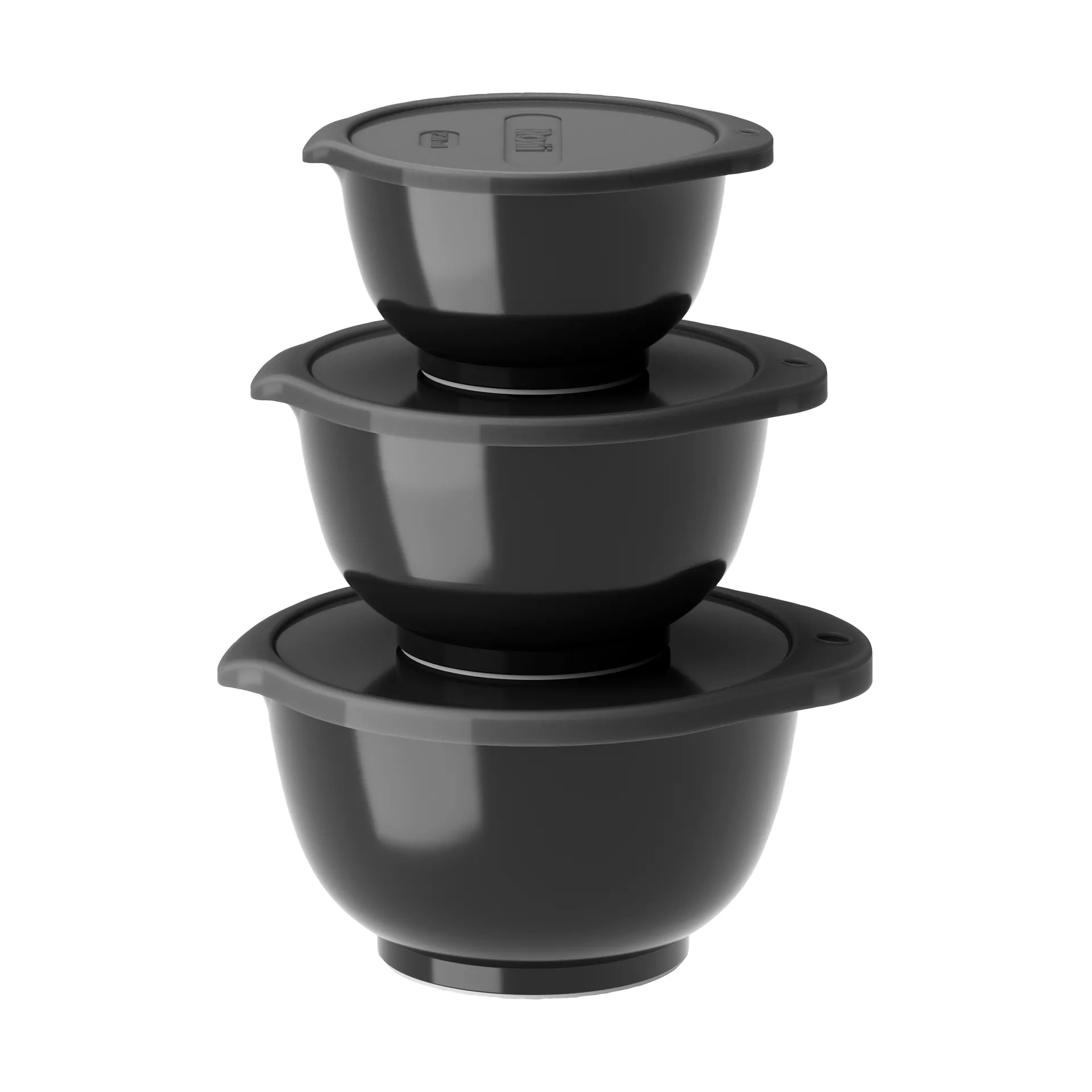Set di mini ciotole Margrethe da 3 pezzi, Black edition Rosti