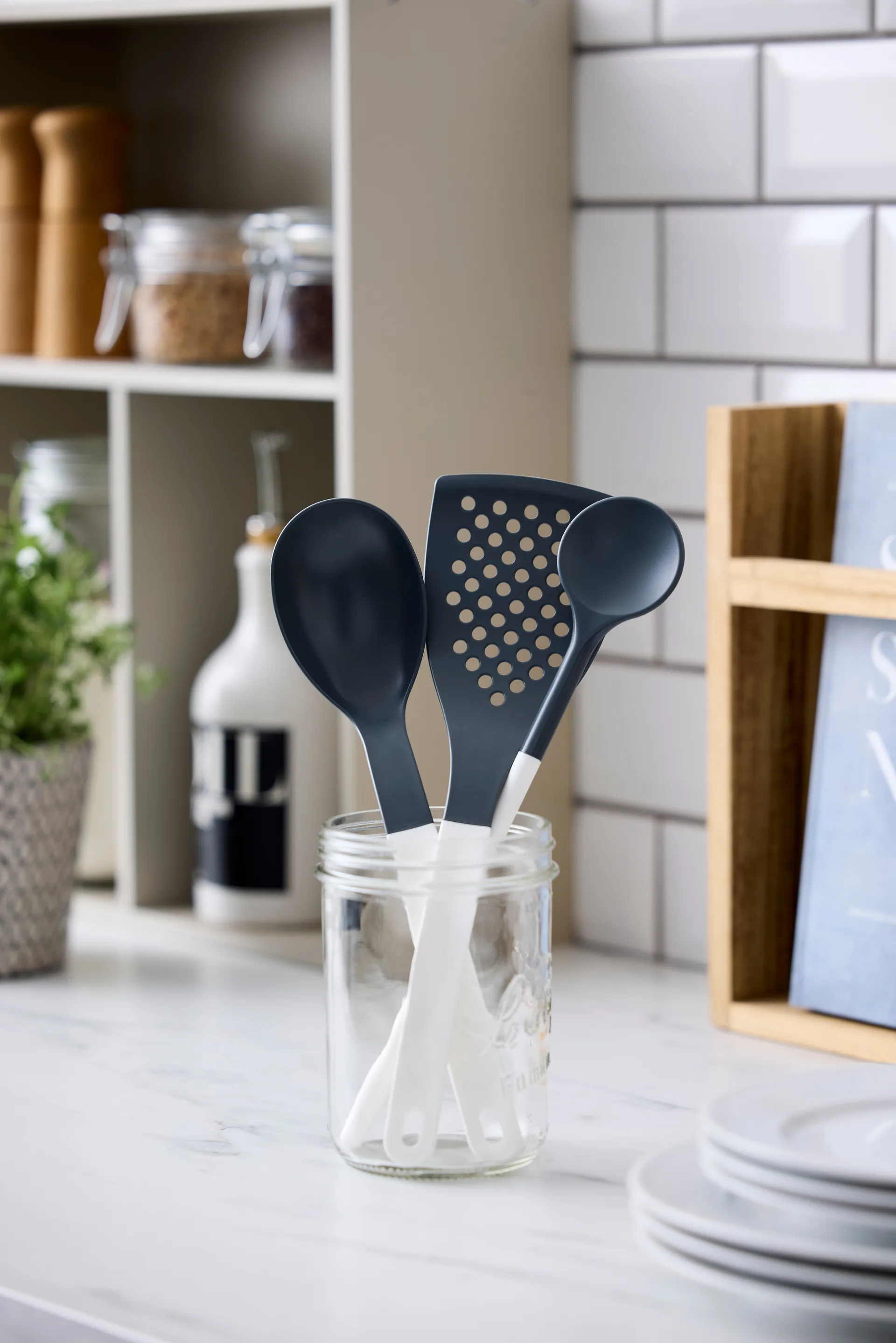 Utensili da cucina Optima 1 3 pezzi, Nylon bianco Rosti