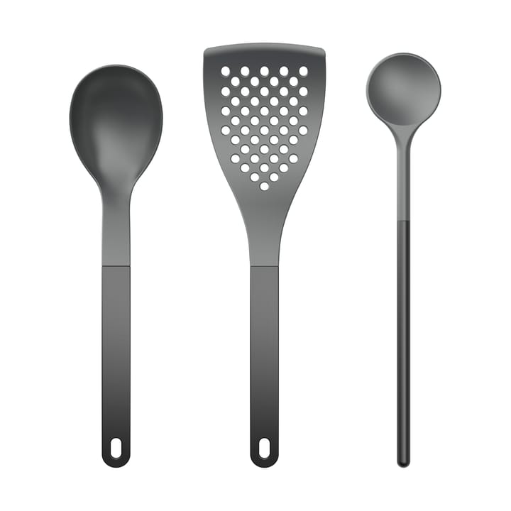 Utensili da cucina Optima 1 3 pezzi - Nylon nero - Rosti