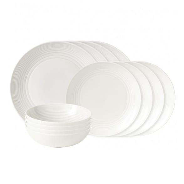 Servizio piatti Maze 12 pezzi - bianco - Royal Doulton