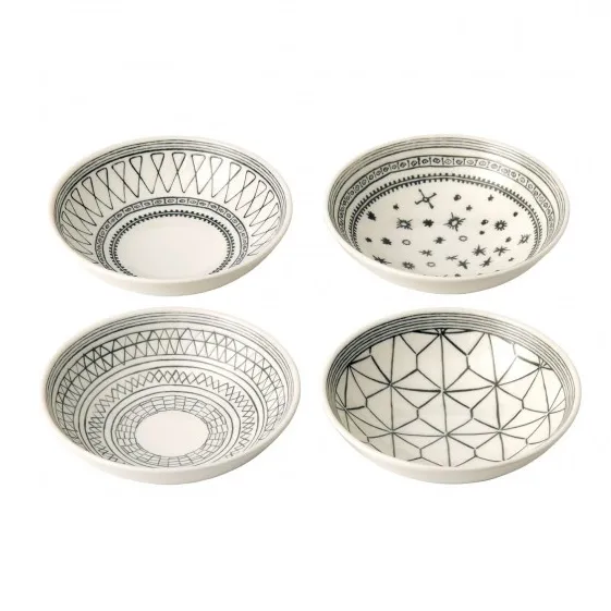 Set di ciotole grigio antracite 4 pezzi, 4 pezzi Royal Doulton