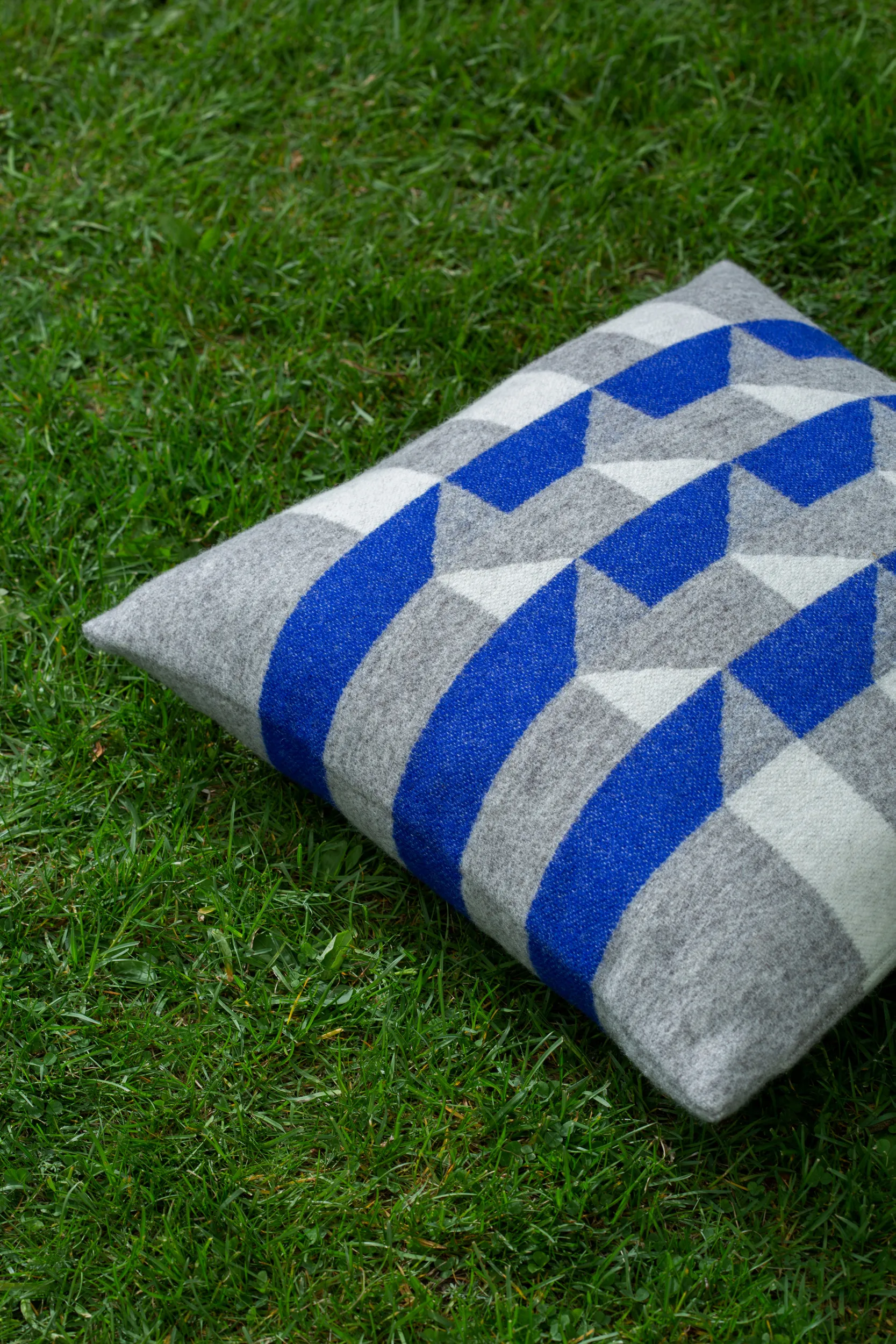 Cuscino Kvam 50x50 cm, Blue-mule Røros Tweed