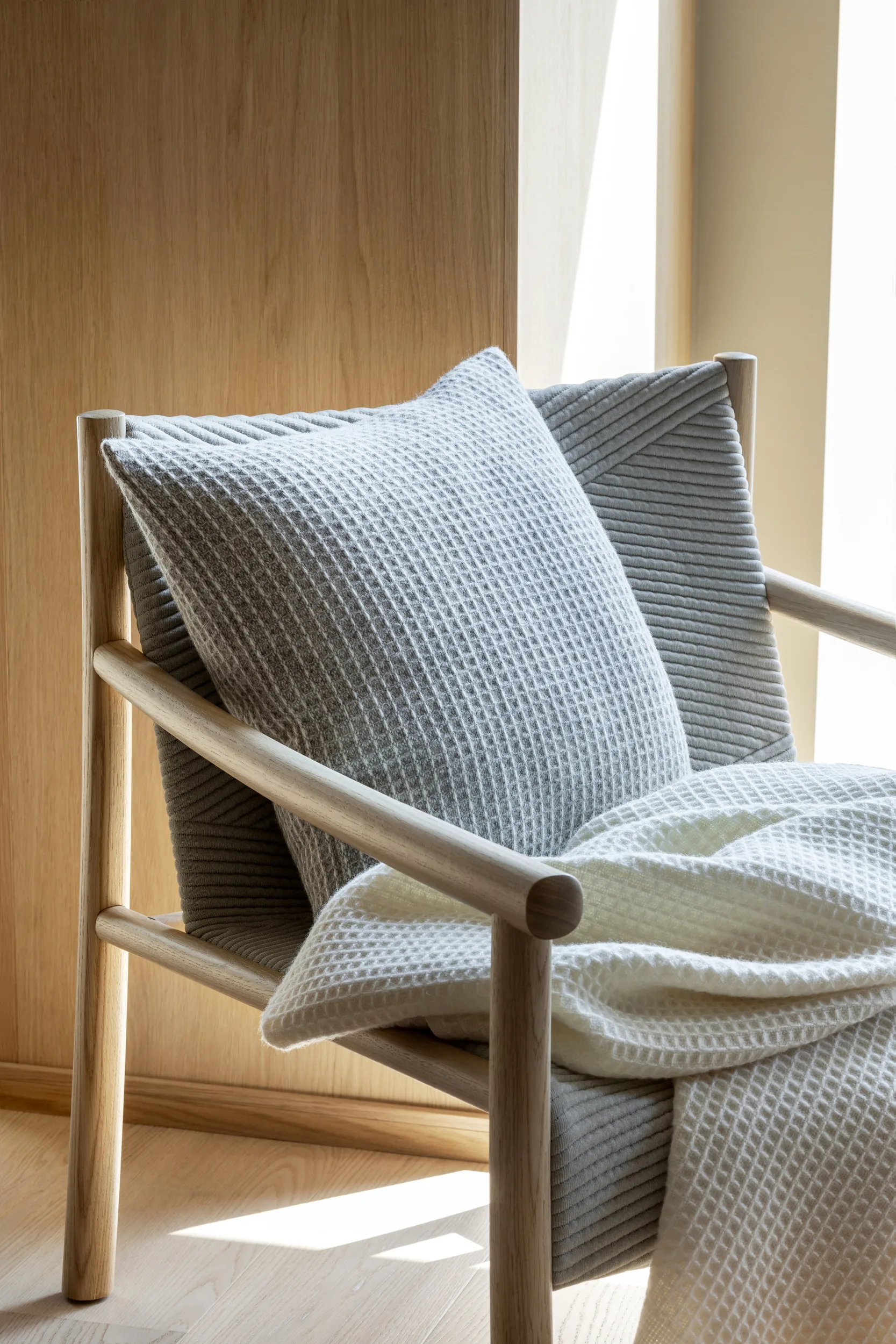 Plaid Vega 150x210 cm, Natural Røros Tweed