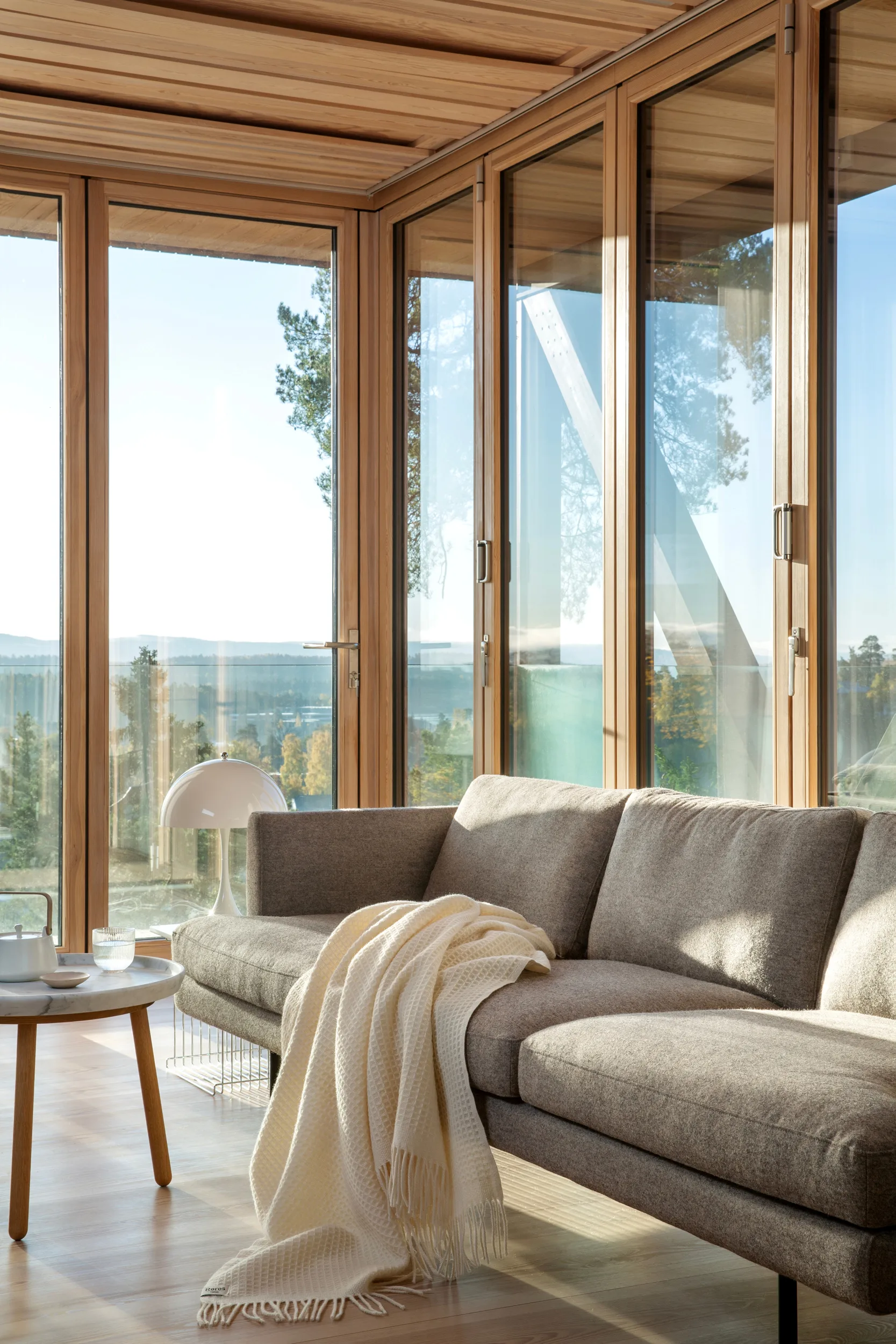 Plaid Vega 150x210 cm, Natural Røros Tweed