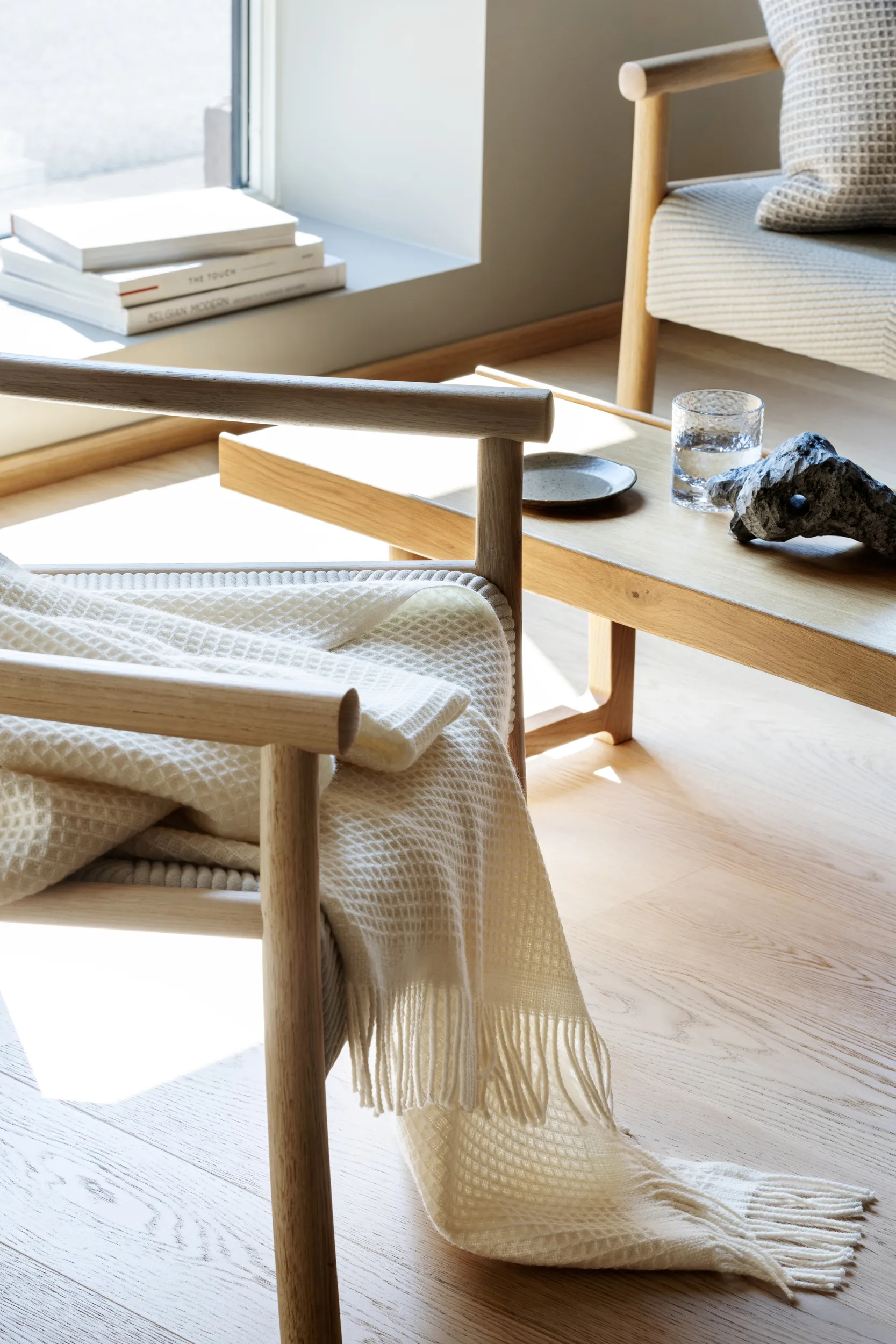 Plaid Vega 150x210 cm, Natural Røros Tweed