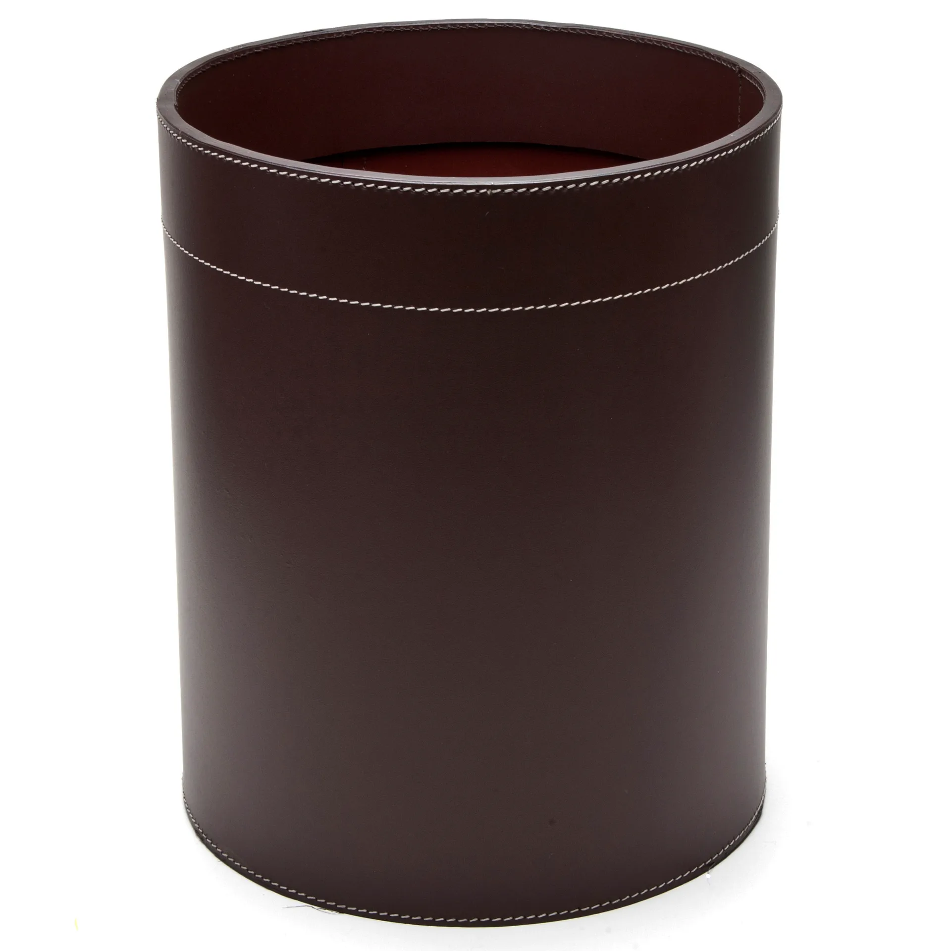 Cestino per rifiuti in cuoio Ørskov, Chocolate Ørskov