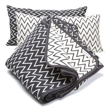 Fodera per cuscino a 30x60 cm Zigzag - bianco - Ørskov