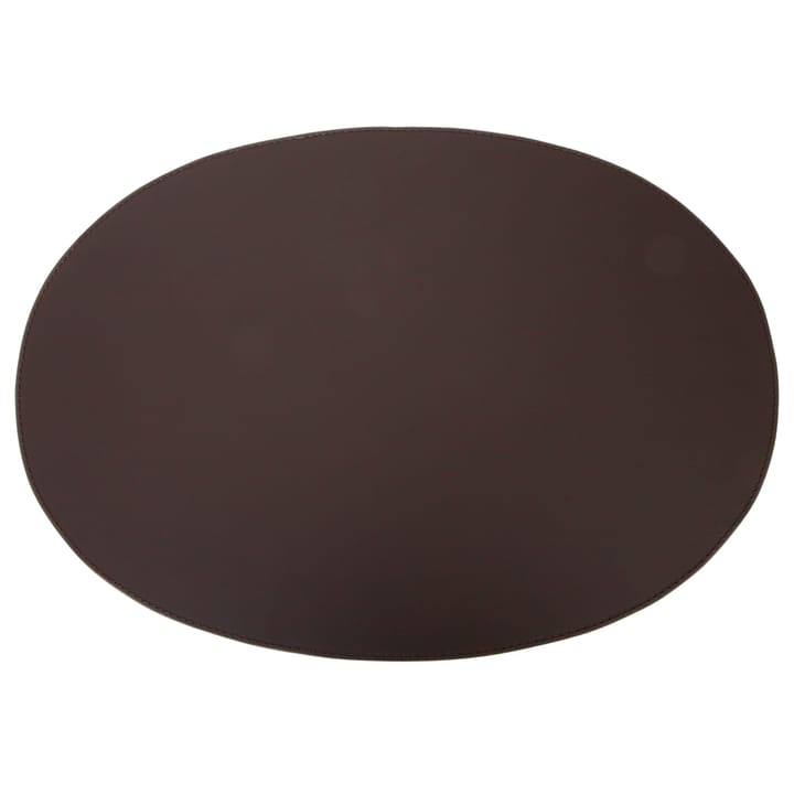 Tovaglietta in pelle ovale 47x34 cm Ørskov - Chocolate - Ørskov