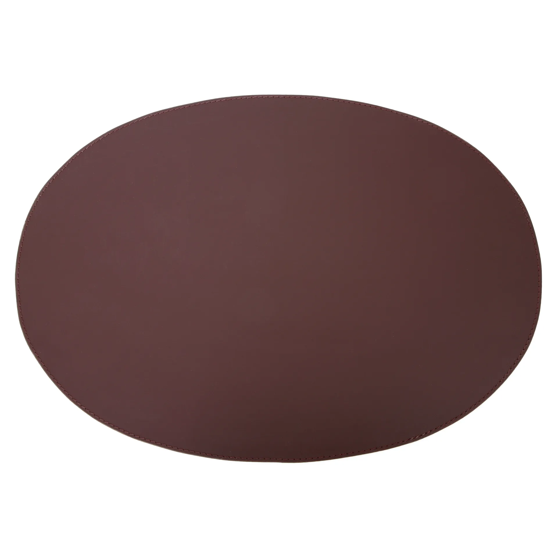 Tovaglietta in pelle ovale 47x34 cm Ørskov, marrone Ørskov