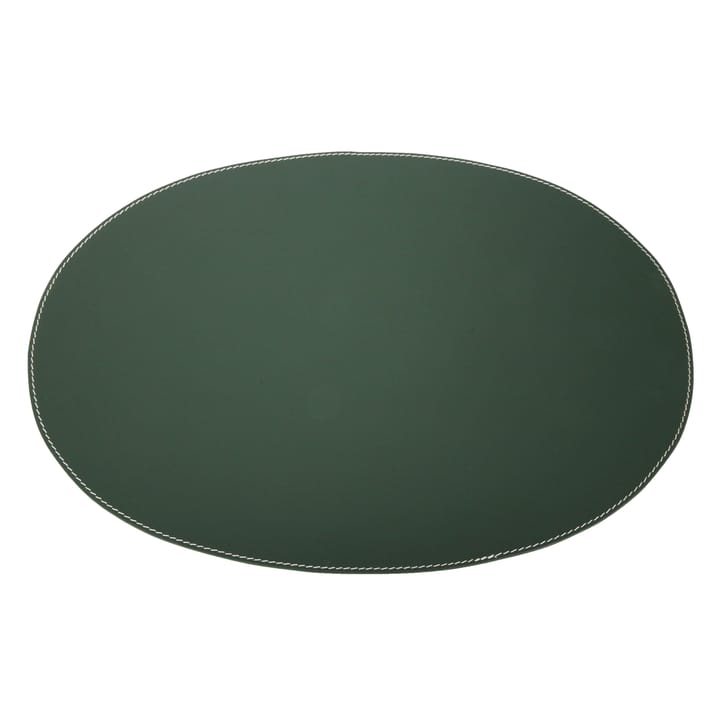 Tovaglietta in pelle ovale Ørskov - verde scuro - Ørskov
