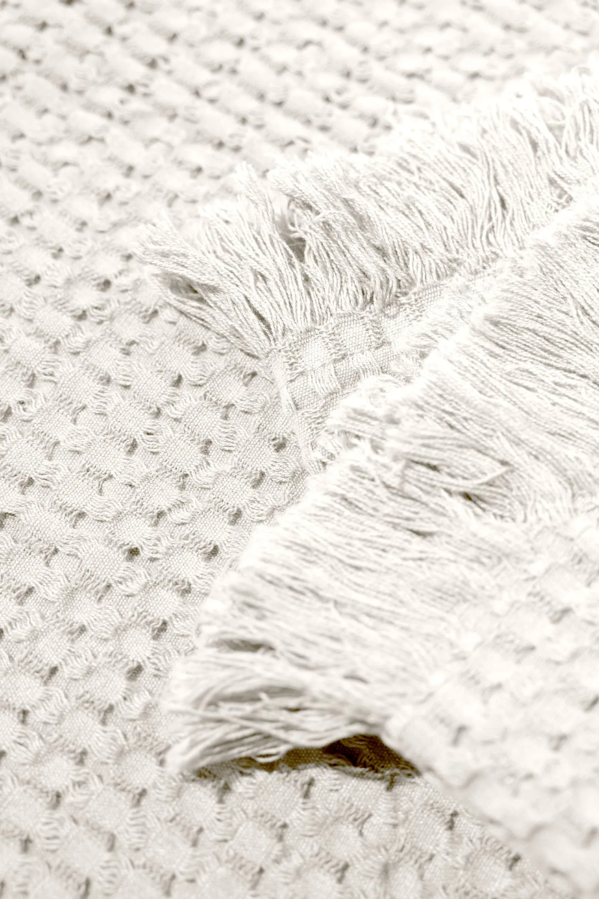 Plaid in cotone Stockholm 130x180 cm, Beige champagne Rug Solid