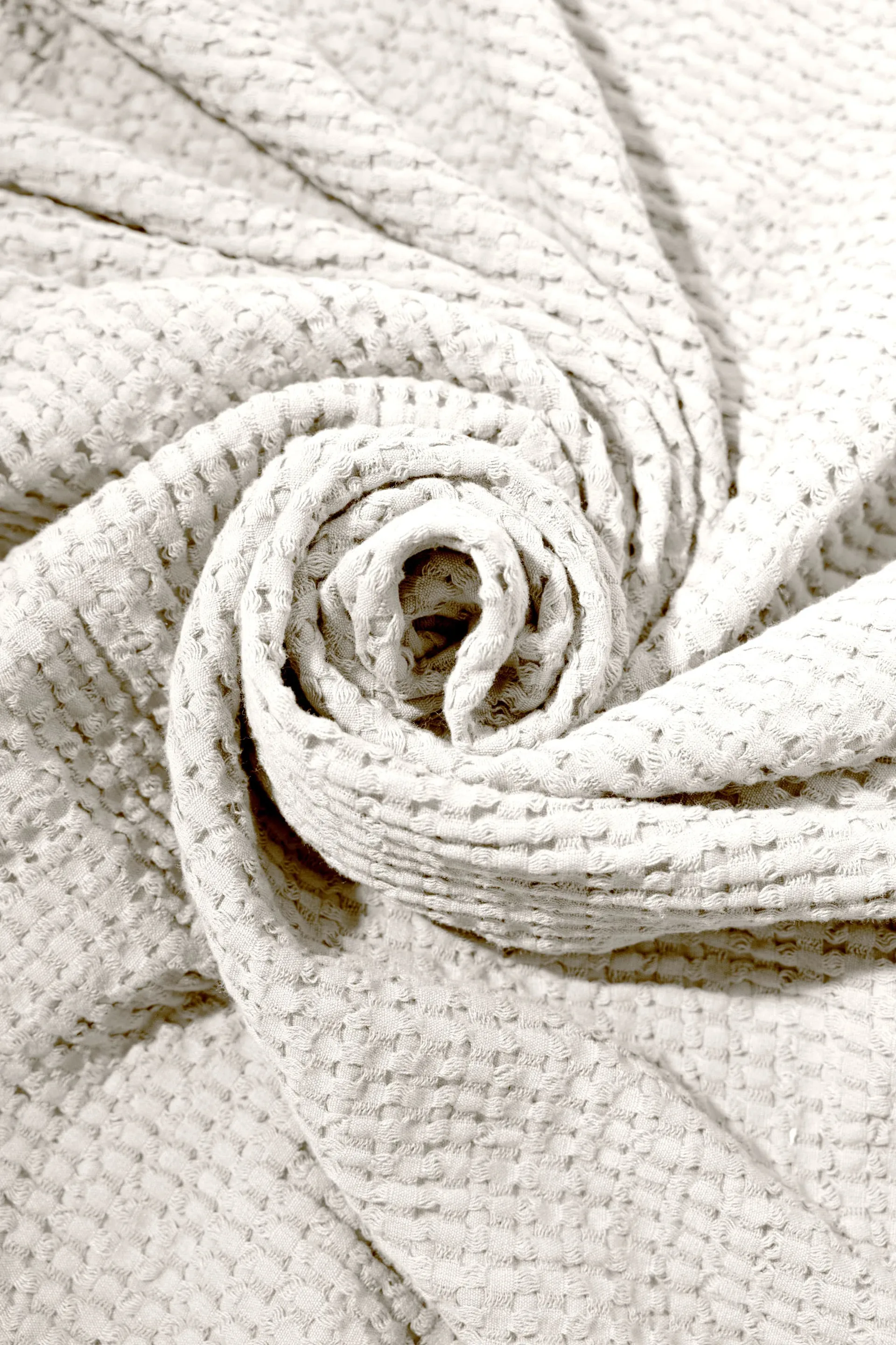 Plaid in cotone Stockholm 130x180 cm, Beige champagne Rug Solid