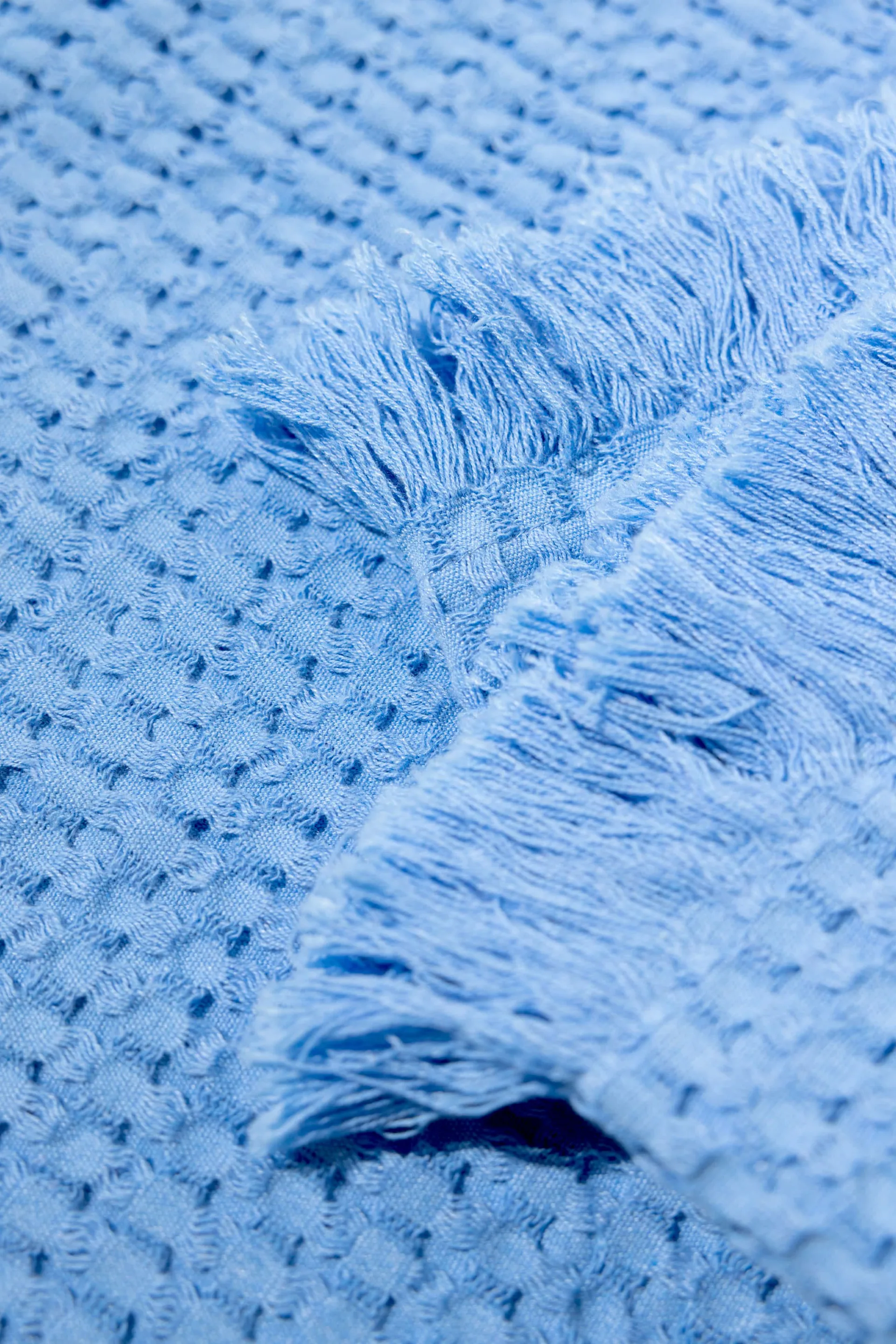 Plaid in cotone Stockholm 130x180 cm, Millenium blue Rug Solid