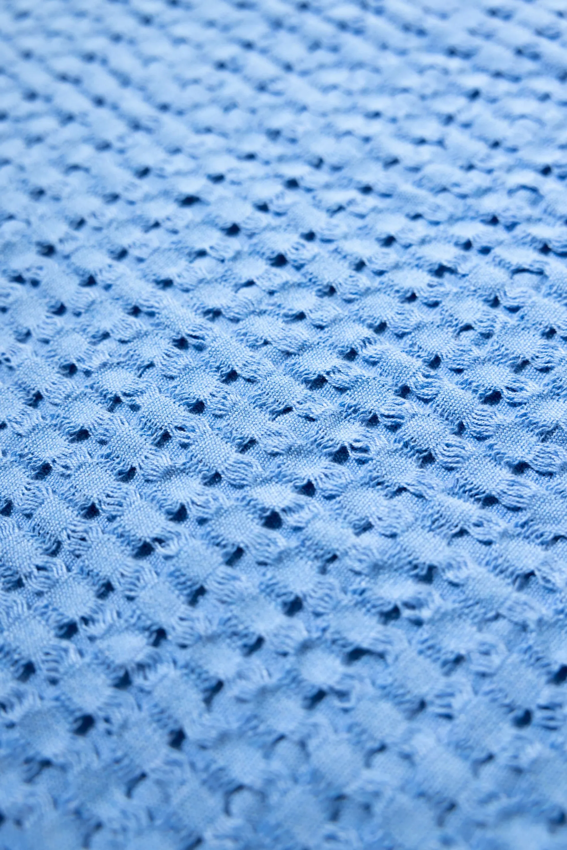 Plaid in cotone Stockholm 130x180 cm, Millenium blue Rug Solid