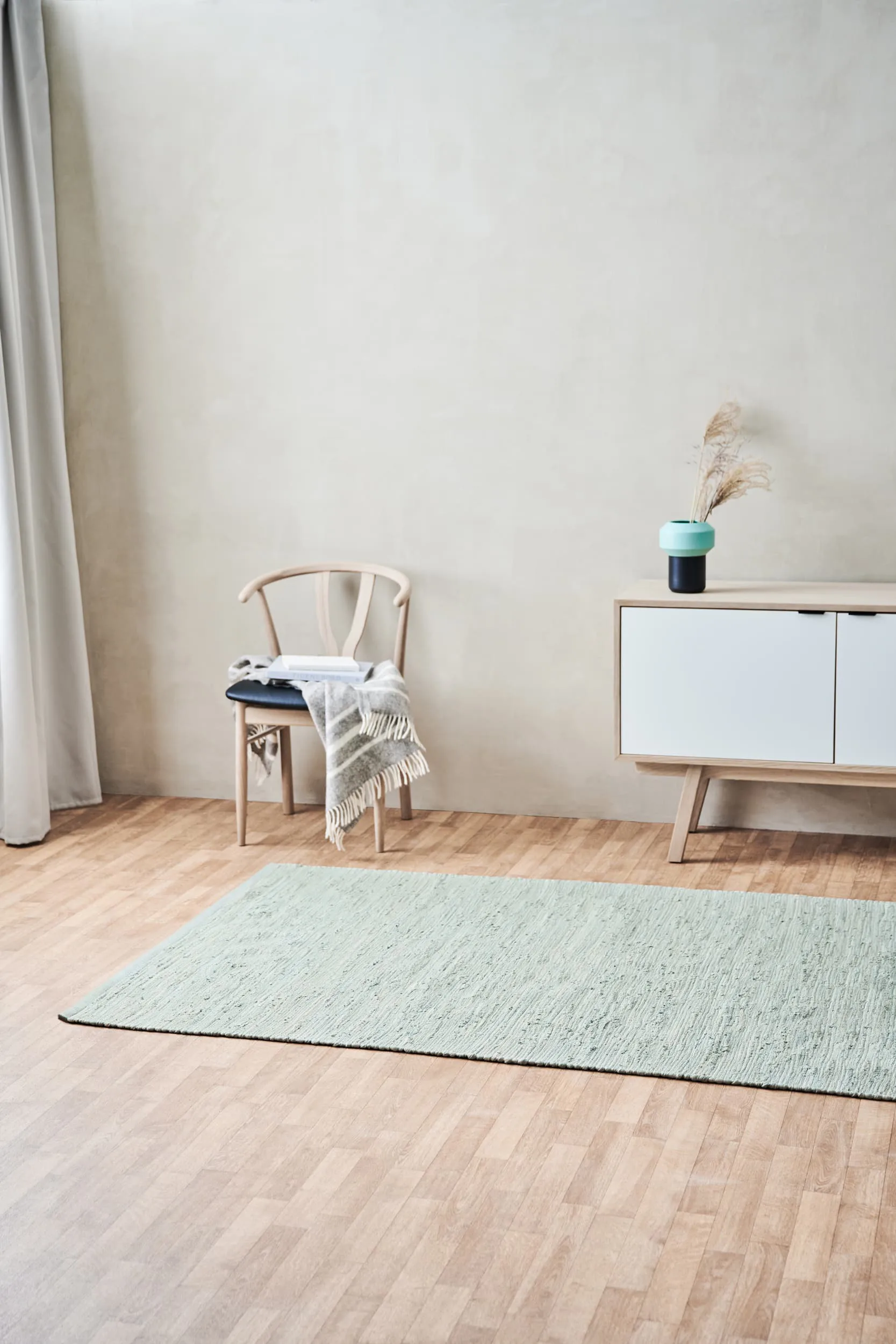 Tappeto Cotton 170x240 cm, Mint Rug Solid