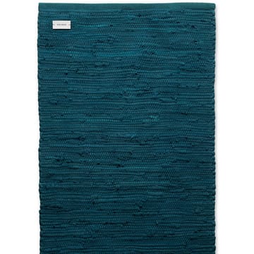 Tappeto Cotton 60x90 cm - petroleum (blu petrolio) - Rug Solid