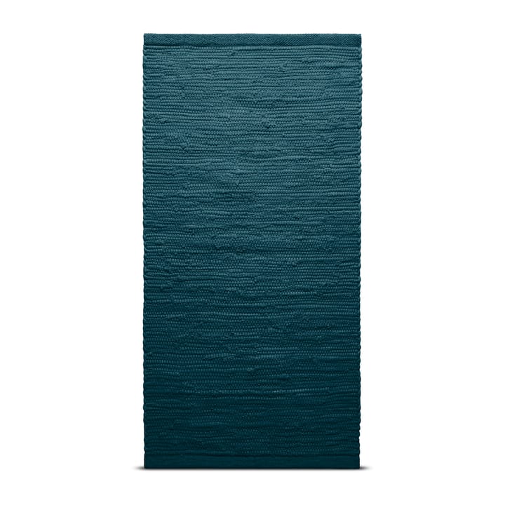 Tappeto Cotton 60x90 cm - petroleum (blu petrolio) - Rug Solid