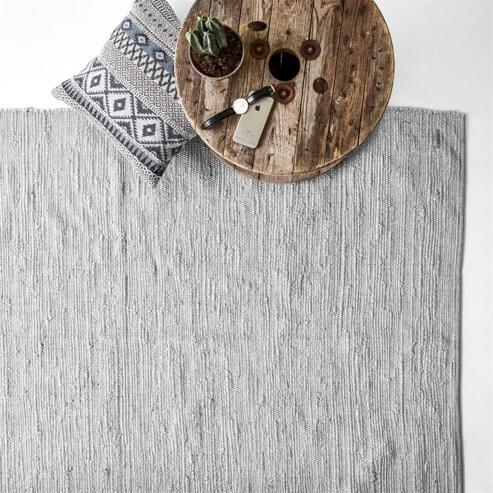 Tappeto in cotone 75x200 cm - light grey (grigio chiaro) - Rug Solid