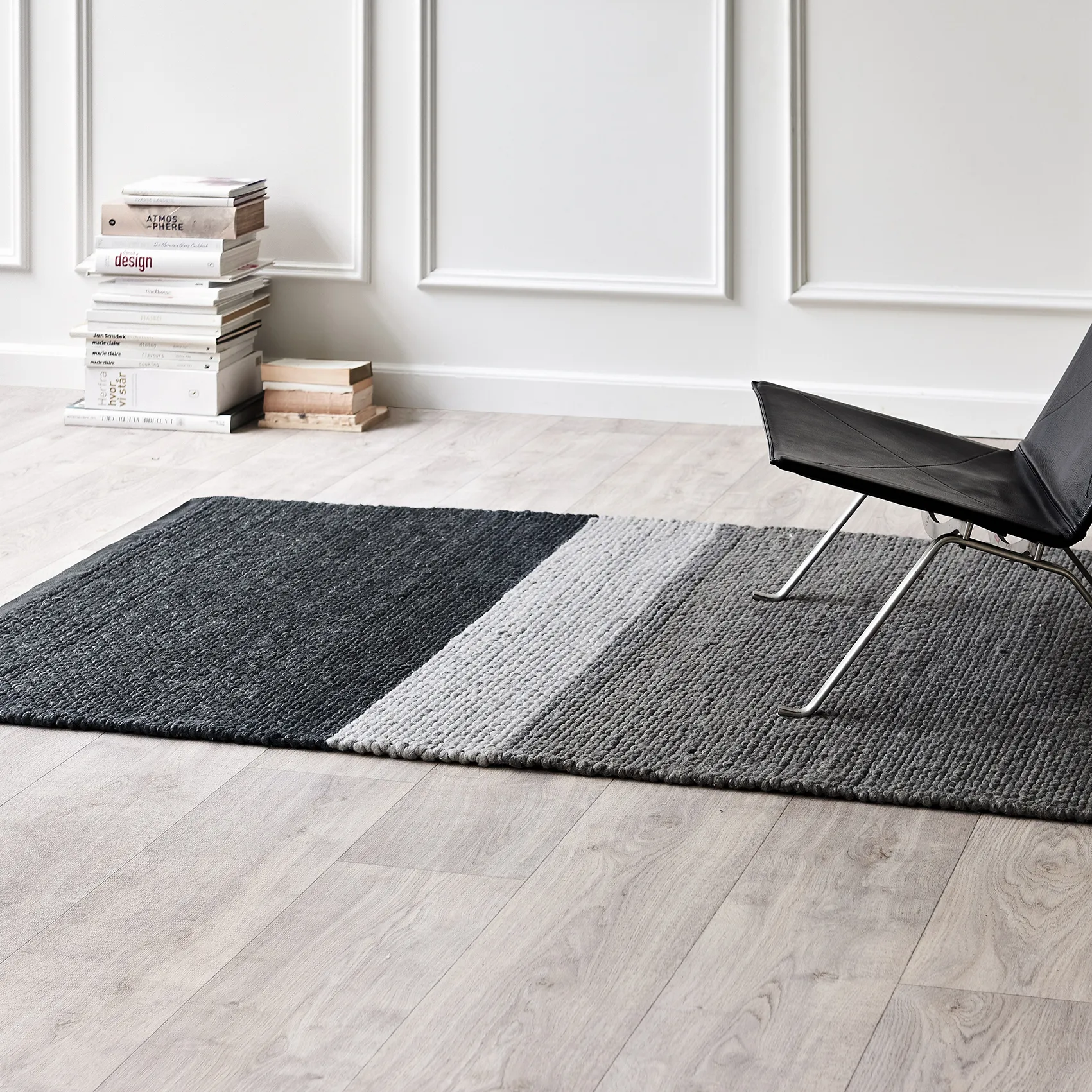 Tappeto in lana Landscape 140x200 cm, gravel Rug Solid