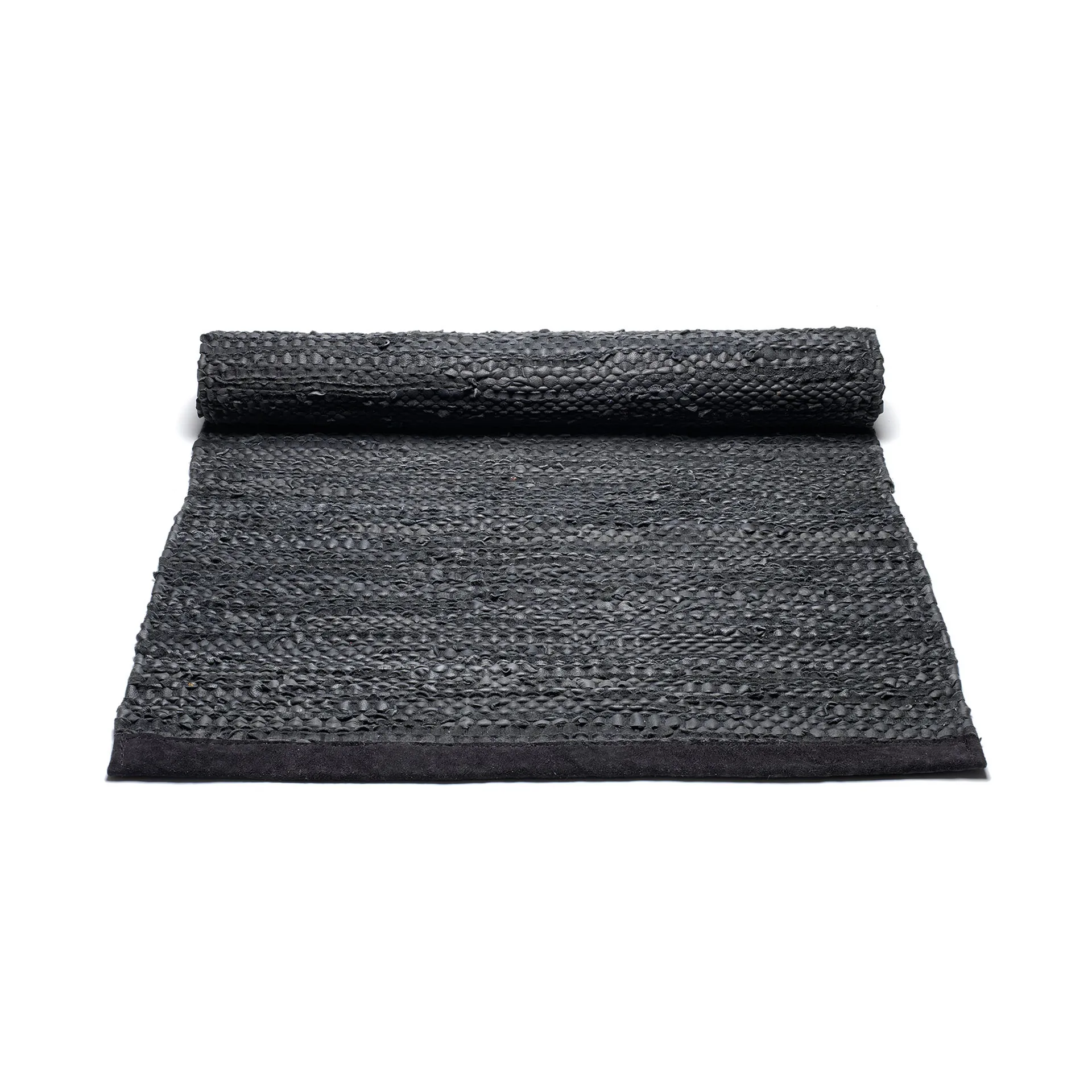 Tappeto Leather 60x90 cm, black (nero) Rug Solid