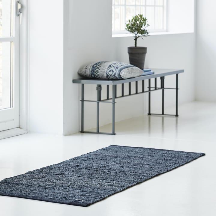 Tappeto Leather 60x90 cm - dark grey (grigio scuro) - Rug Solid