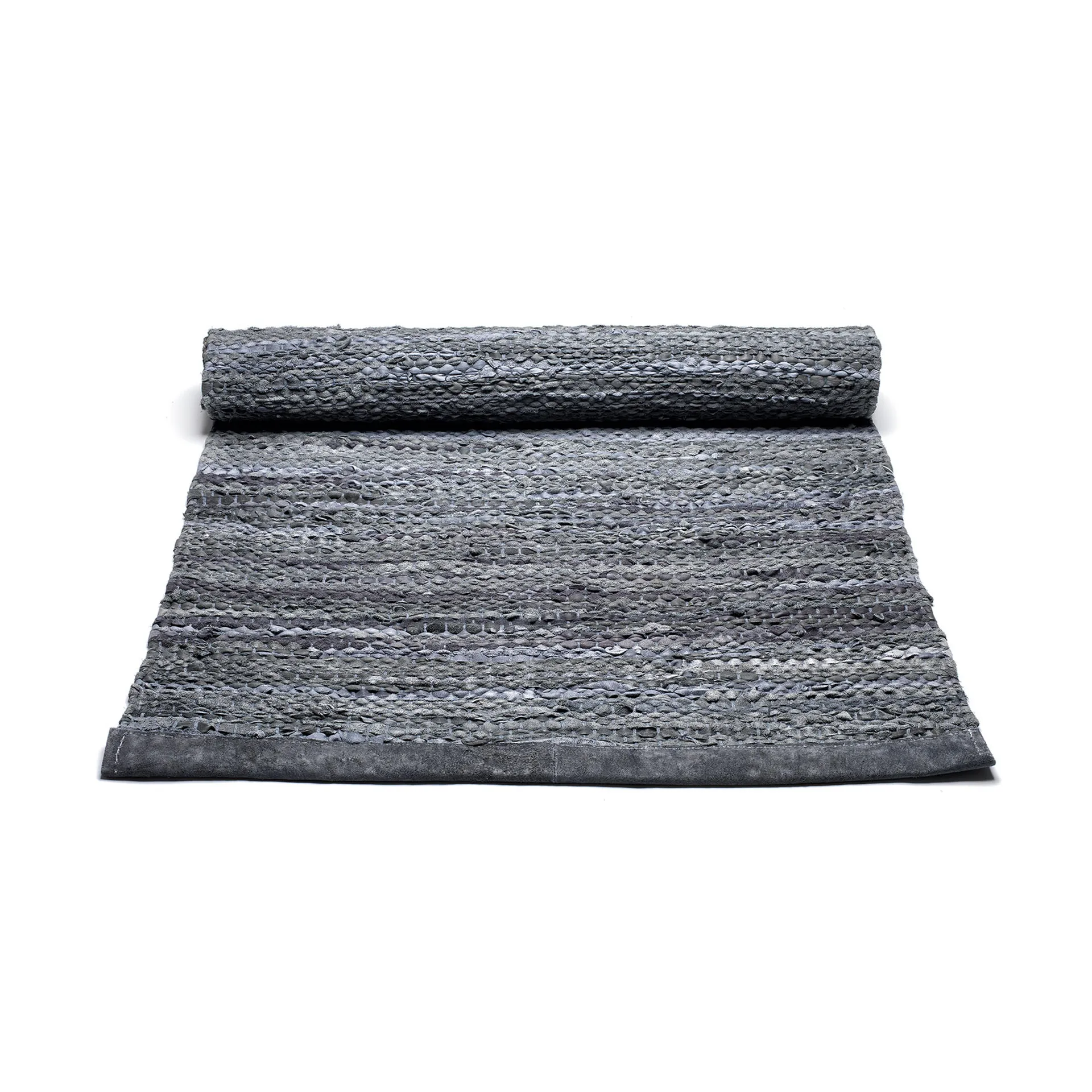 Tappeto Leather 65x135 cm, dark grey (grigio scuro) Rug Solid