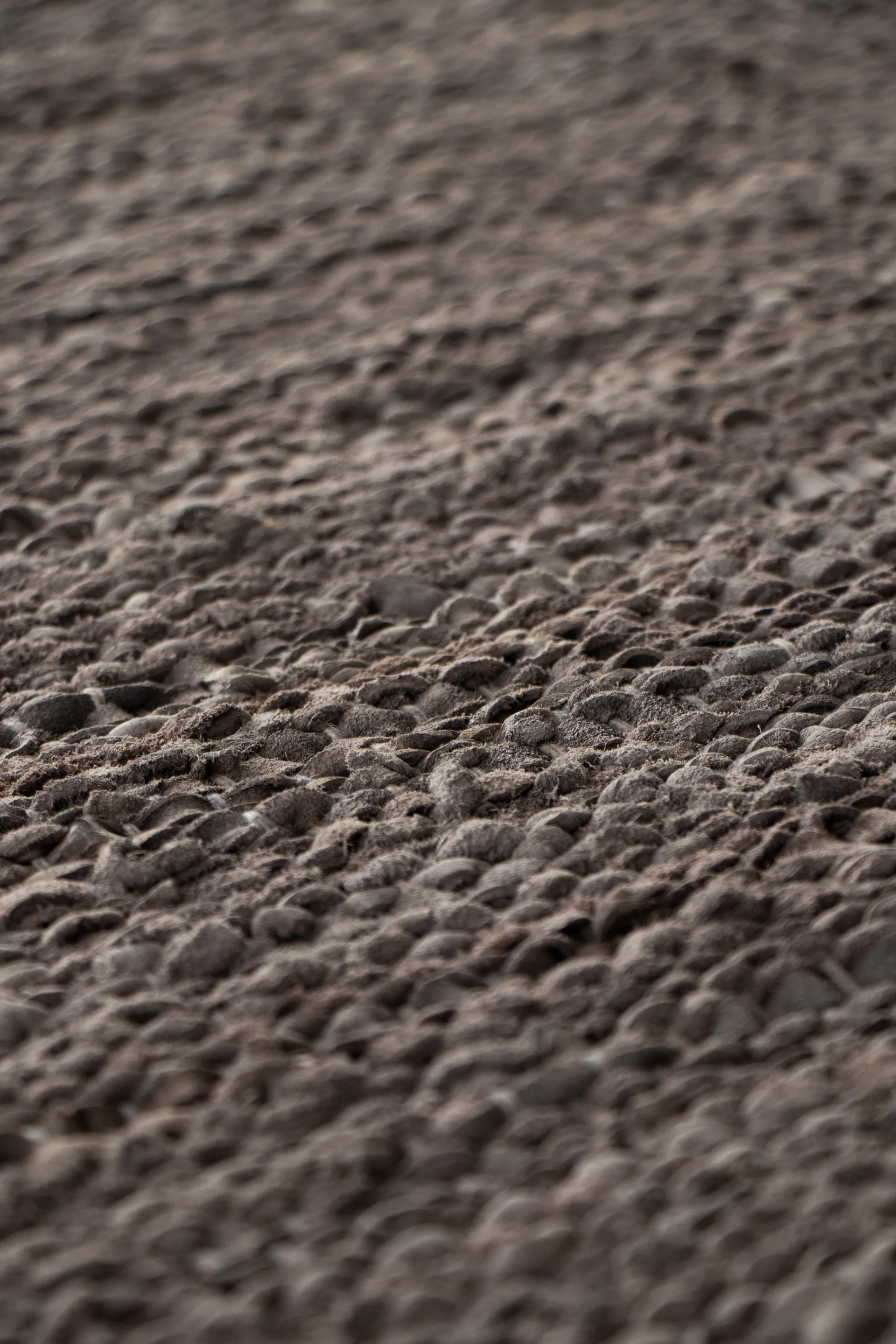 Tappeto Leather 65x135 cm, wood (marrone) Rug Solid