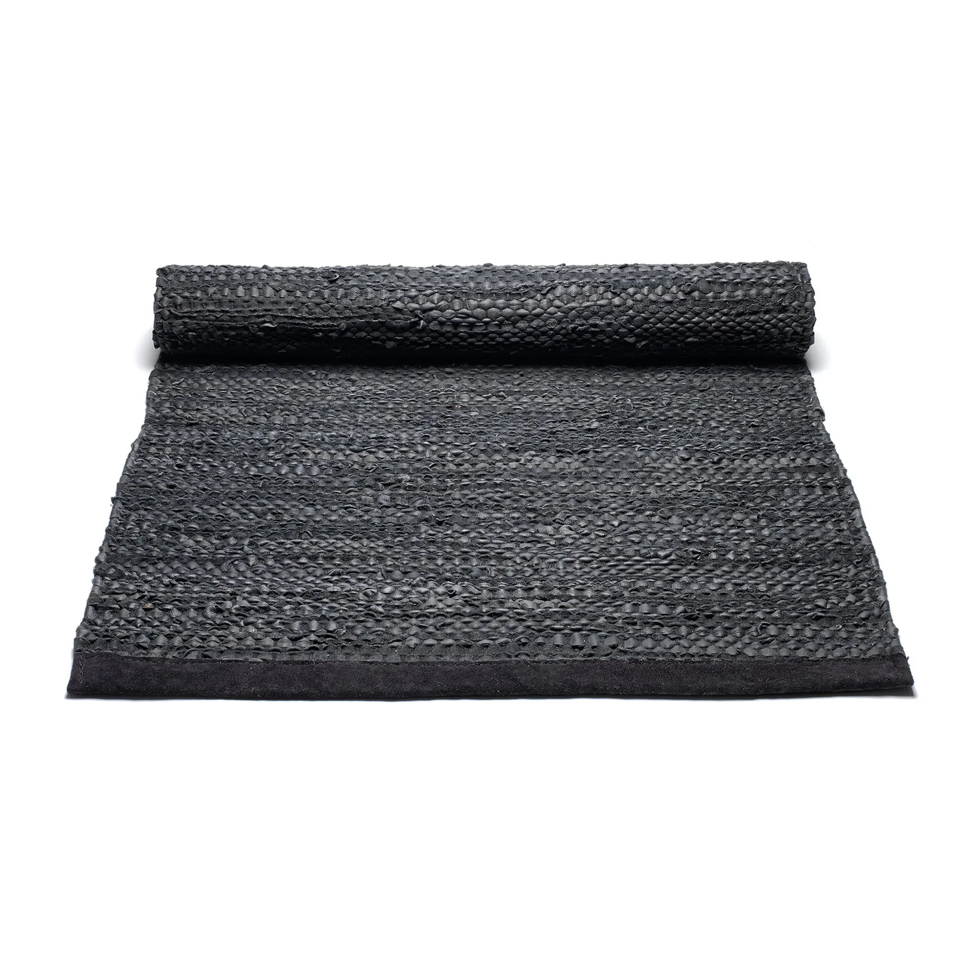 Tappeto Leather 75x200 cm, black (nero) Rug Solid