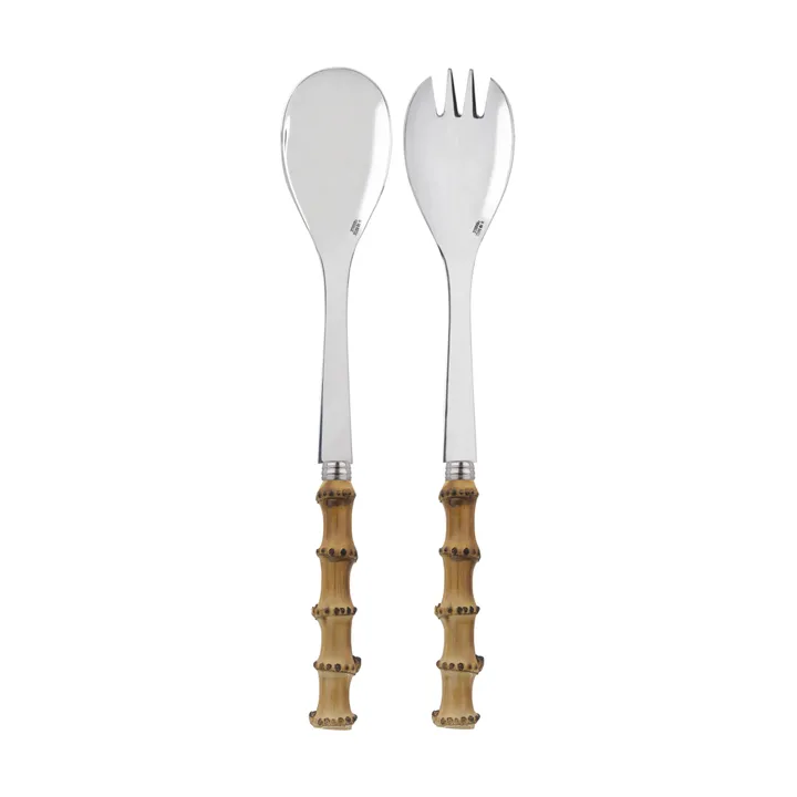 Posate per insalata Panda 2 pezzi - Bamboo light - SABRE Paris