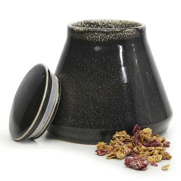 Barattolo contenitore Natural grande - Nero - Sagaform