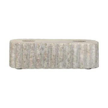 Candeliere per due candele - Travertino, 15x6x4 cm - Sagaform