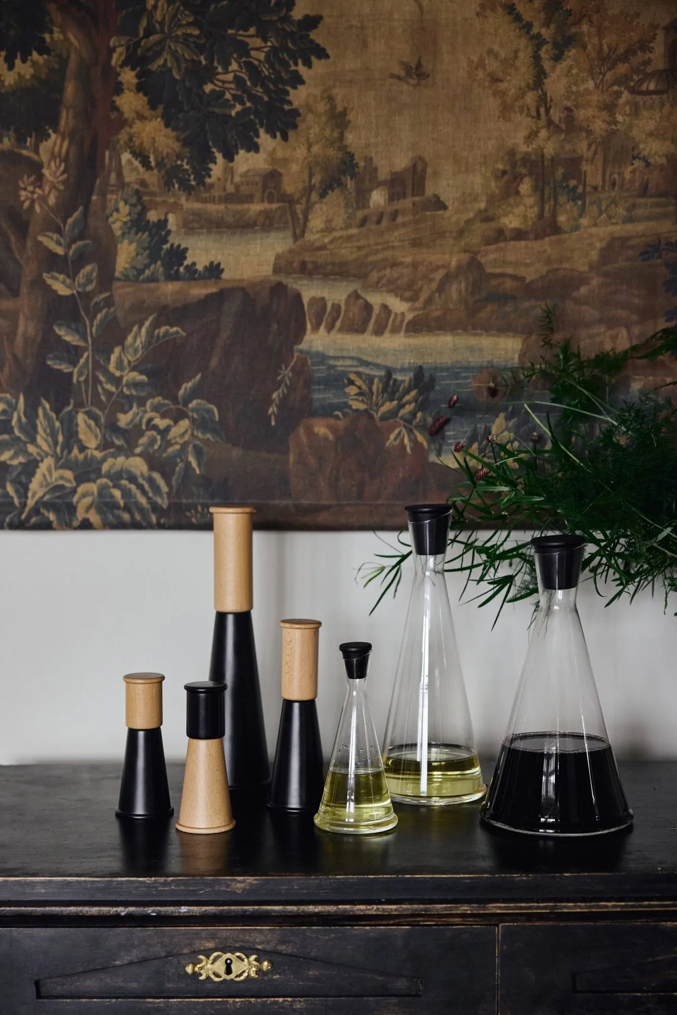 Caraffa Gurken, Trasparente-nero, 1,2 L Sagaform