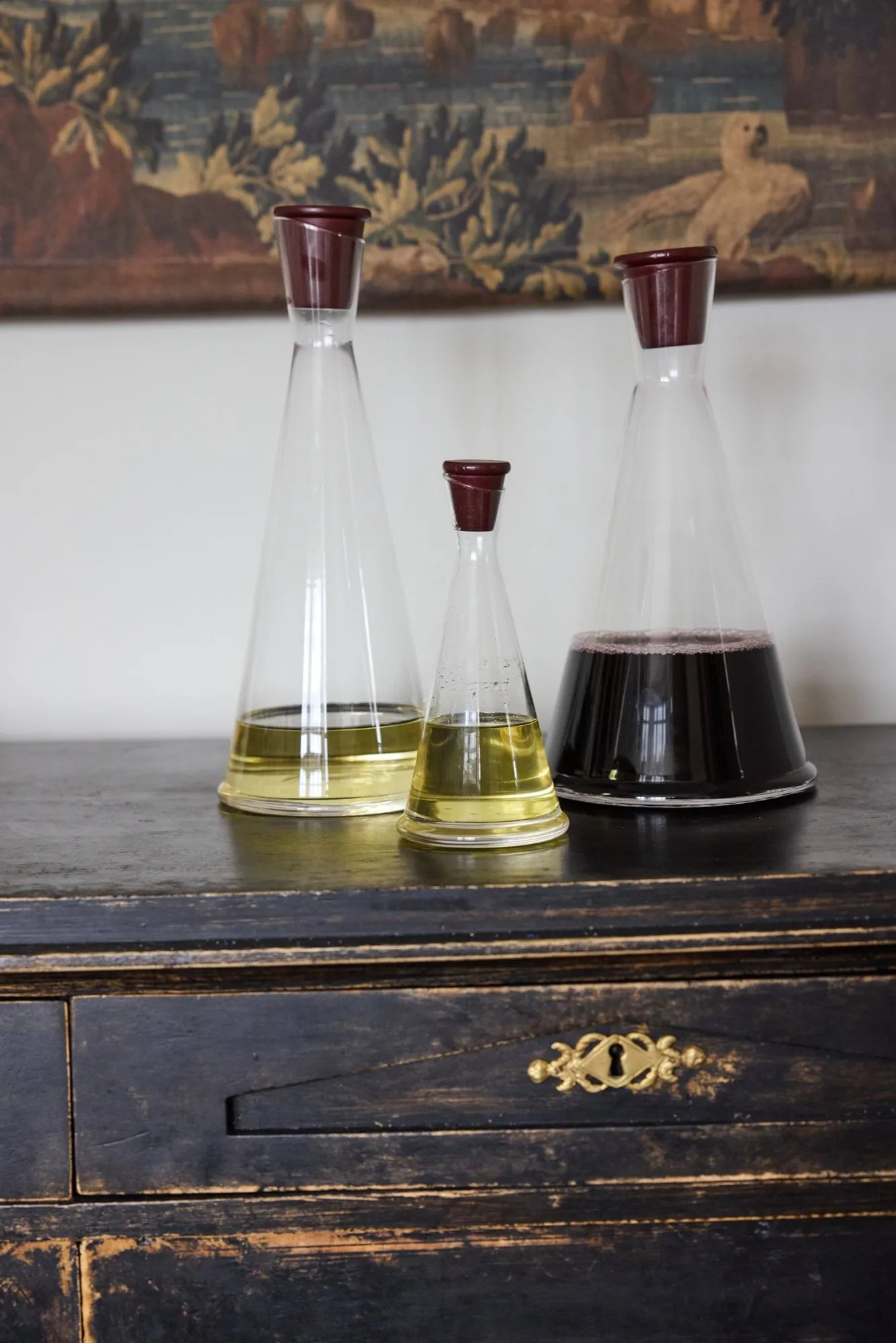 Caraffa Gurken, Trasparente-rosso scuro, 1,2 L Sagaform