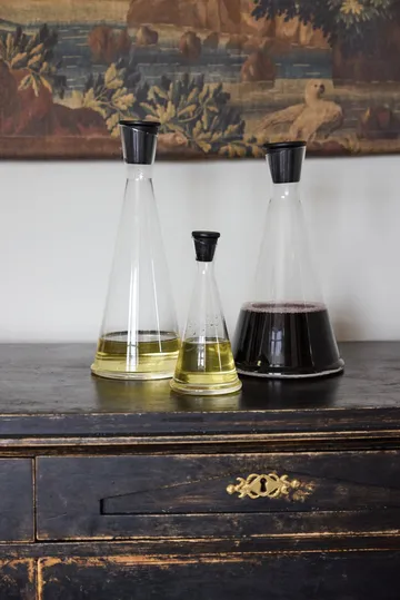 Caraffa per olio/aceto - Trasparente-nero, 25 cl - Sagaform