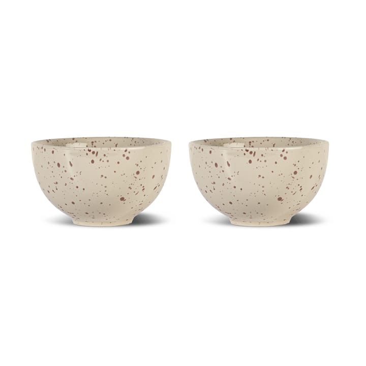 Ciotola Ditte confezione da 2 - Beige-bordeaux - Sagaform