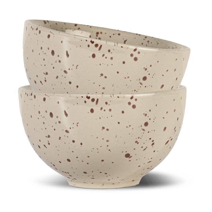 Ciotola Ditte confezione da 2, Beige-bordeaux Sagaform